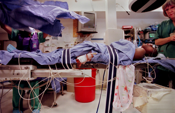 In a cruel twist, and unbeknownst to the medical staff, the large number of surgeries that Shavonna had previously, created a condition where scar tissue made further surgeries impossible. She died on the operating table when her incisions would not close again, even with sutures.