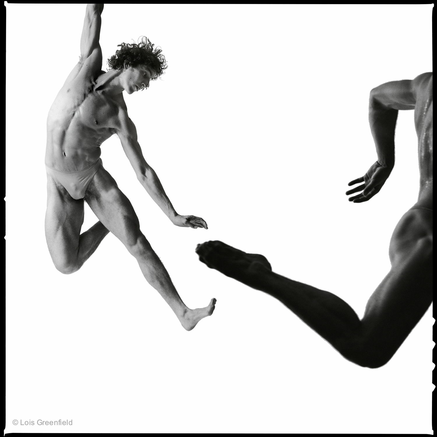 DANIEL EZRALOW AND DAVID PARSONS Initially the cropping of figures was accidental. I later realized that this strategy invites the viewer to think about offscreen space, and reconceptualize the force of gravity.