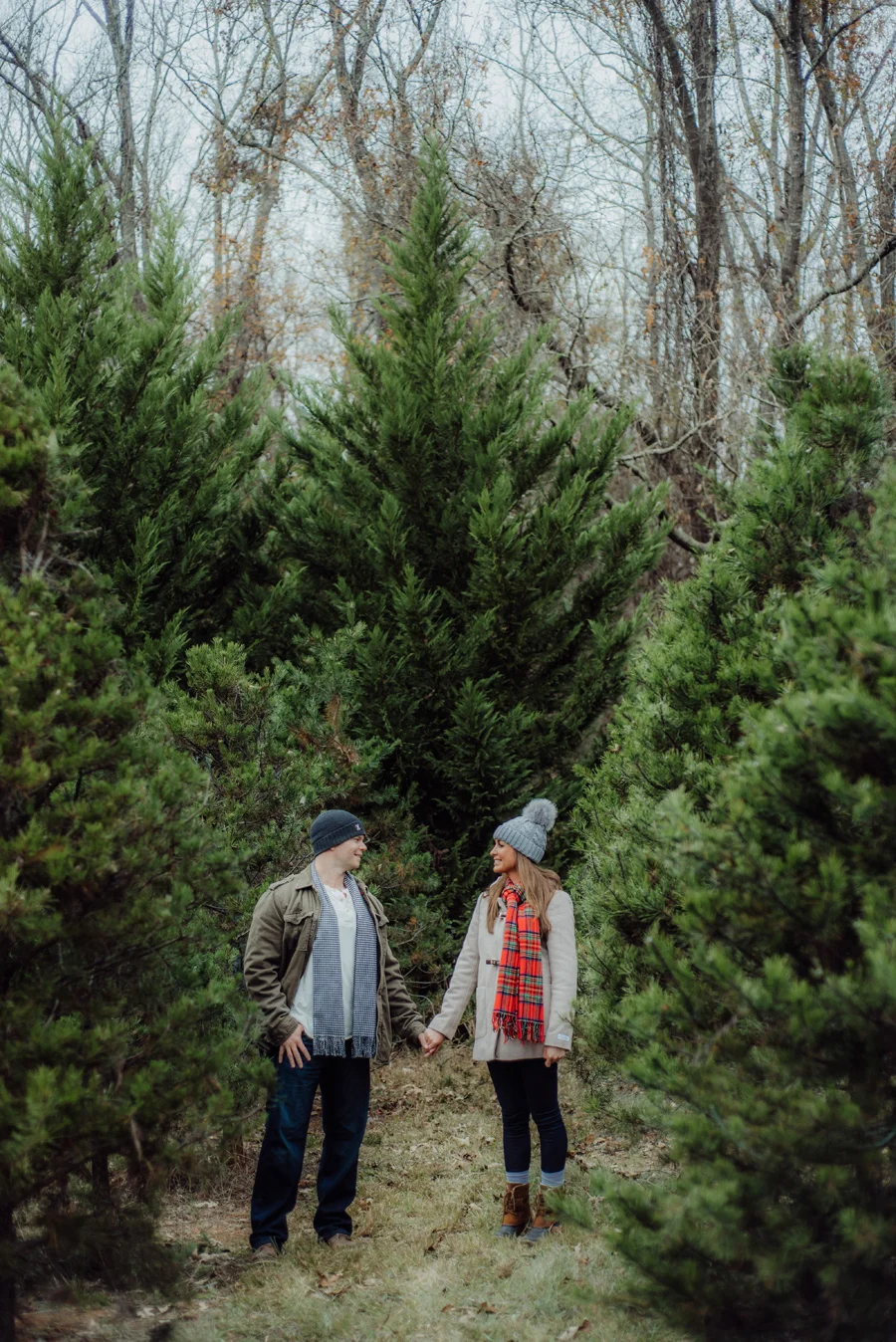 KrisandraEvans.com | Atlanta Engagement Photographer | Minters Christmas Tree Farm
