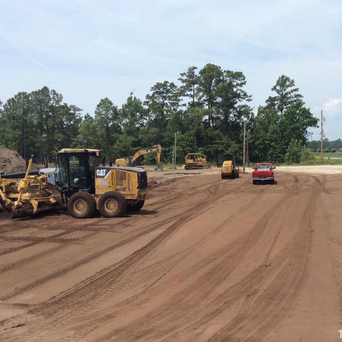 Grading and building pad construction for each of the 9 buildings at Save-It-All Storage is taking shape in Myrtle Beach.