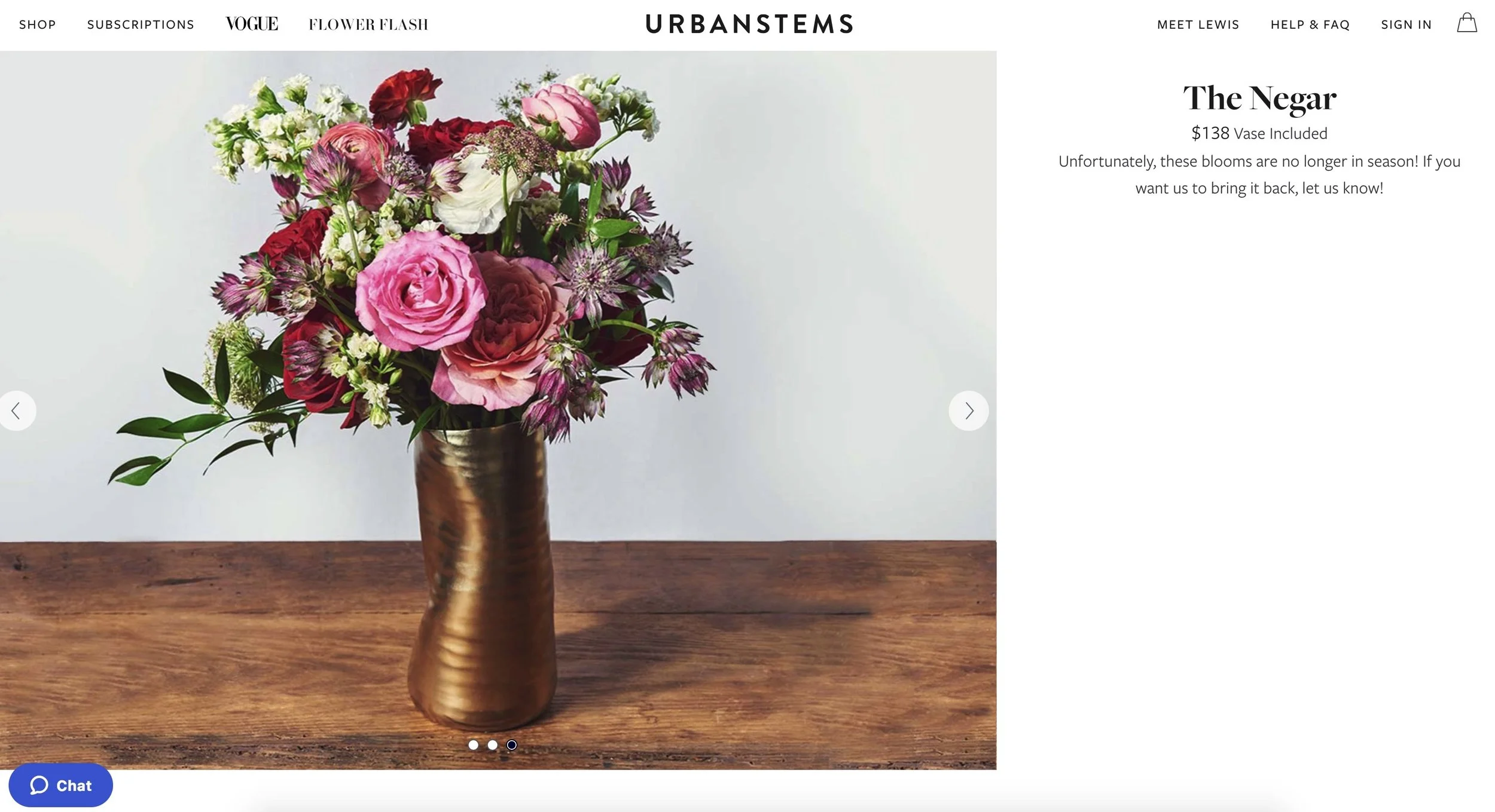 The Negar Arrangement from Vogue x Urbanstems. Gorgeous, Bold and Modern!