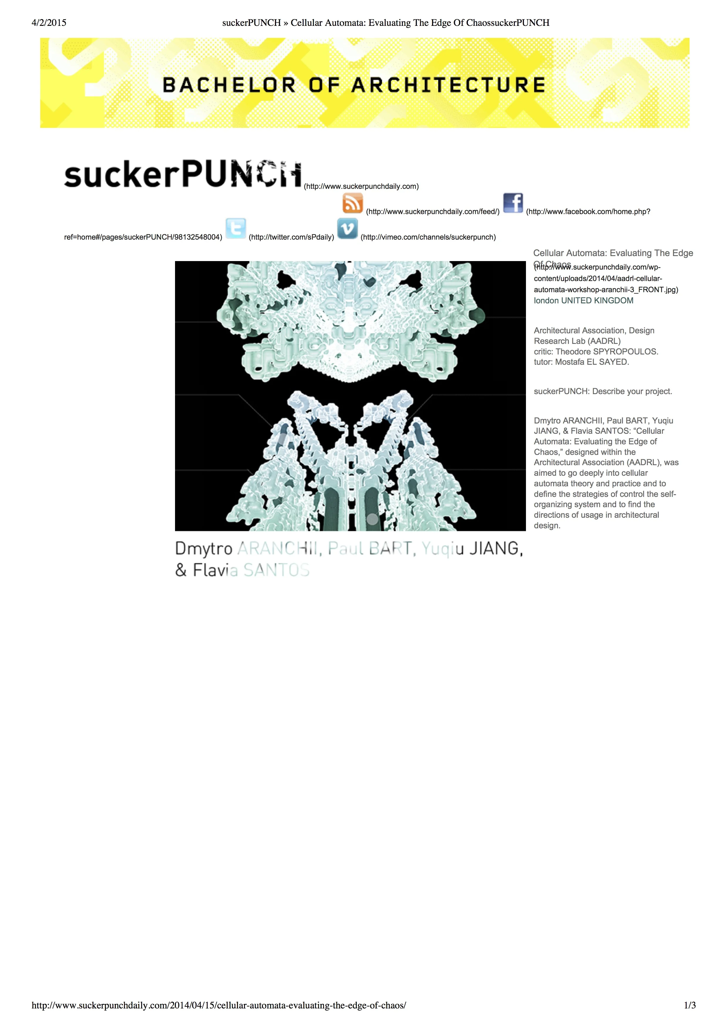 suckerPUNCH » Cellular Automata_ Evaluating The Edge Of ChaossuckerPUNCH1.jpg