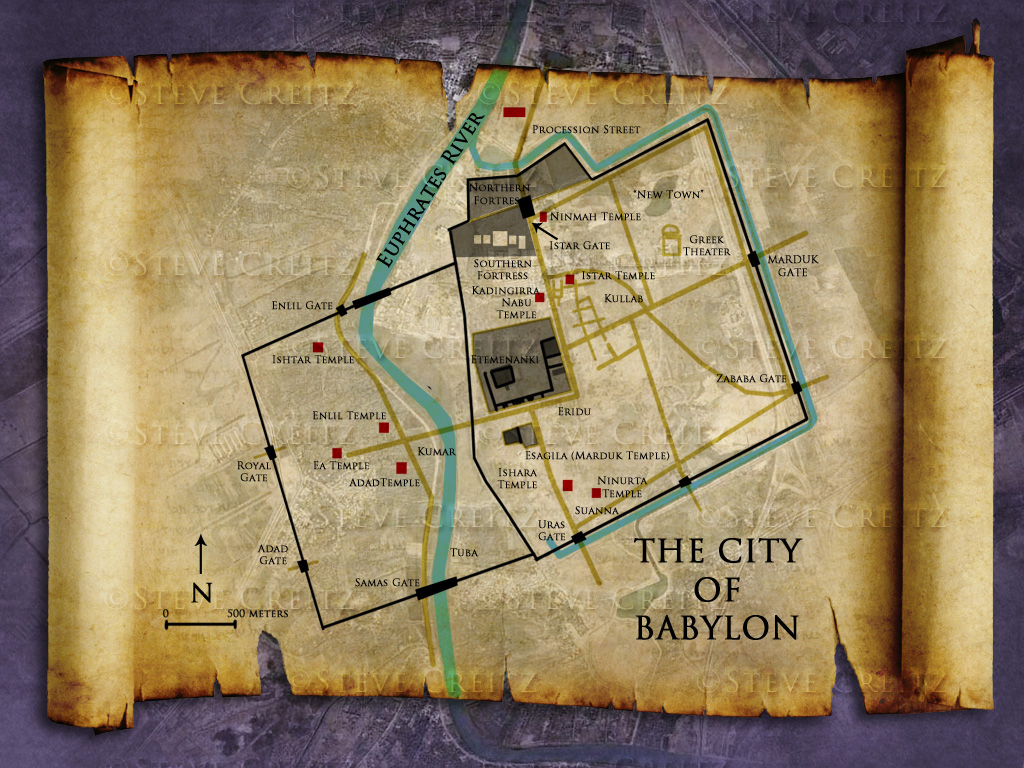 map of babylon during nebuchadnezzar
