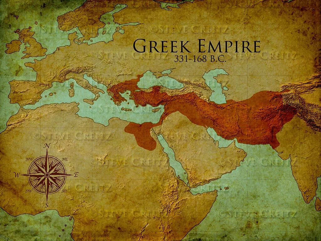 Greek Empire Map HD