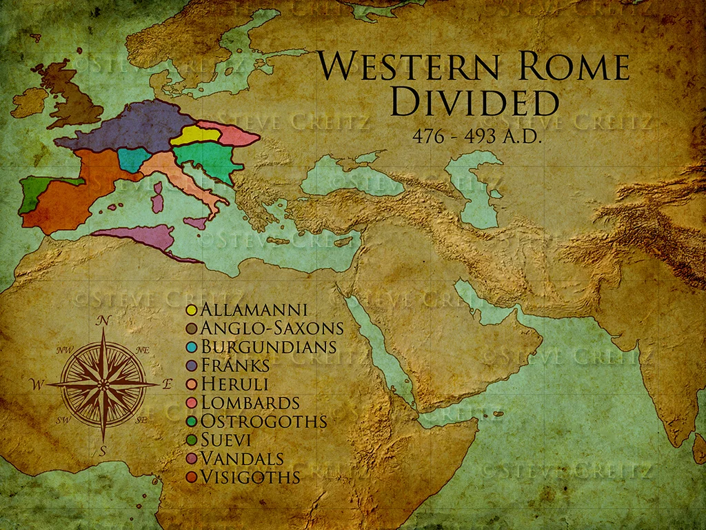 Rome Divided Map HD