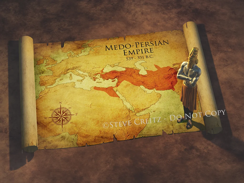Daniel 2 Map - Medo-Persia HD