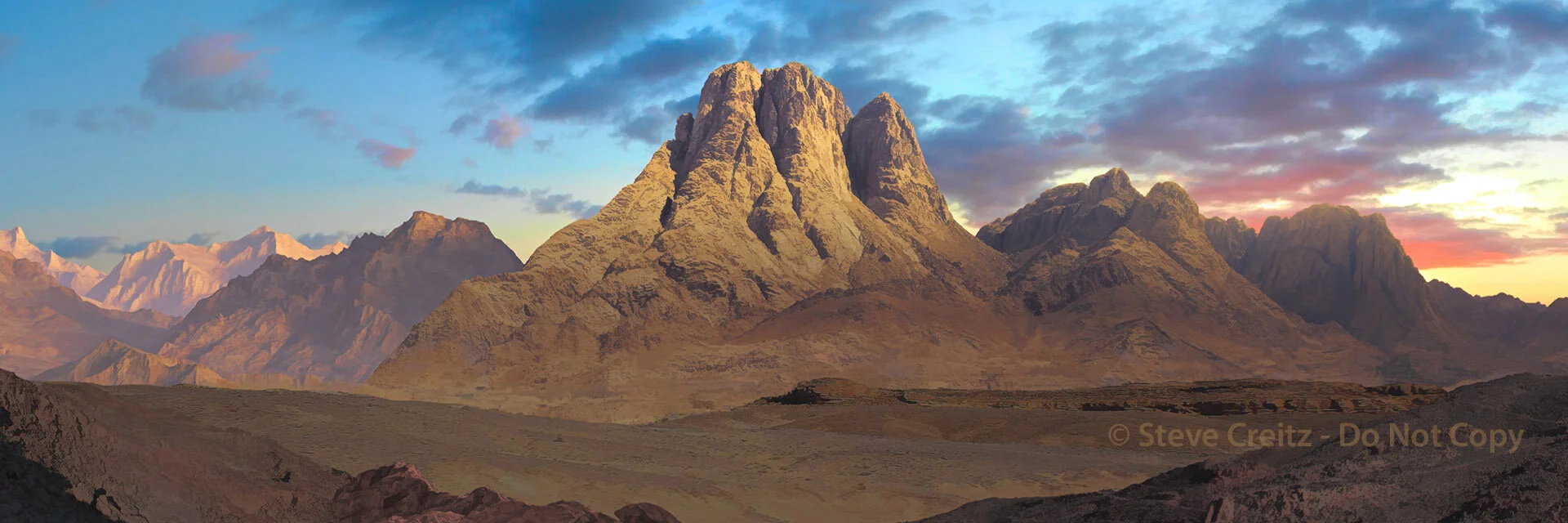 Mt. Sinai backdrop - Digital file for 30'x10' backdrop printing