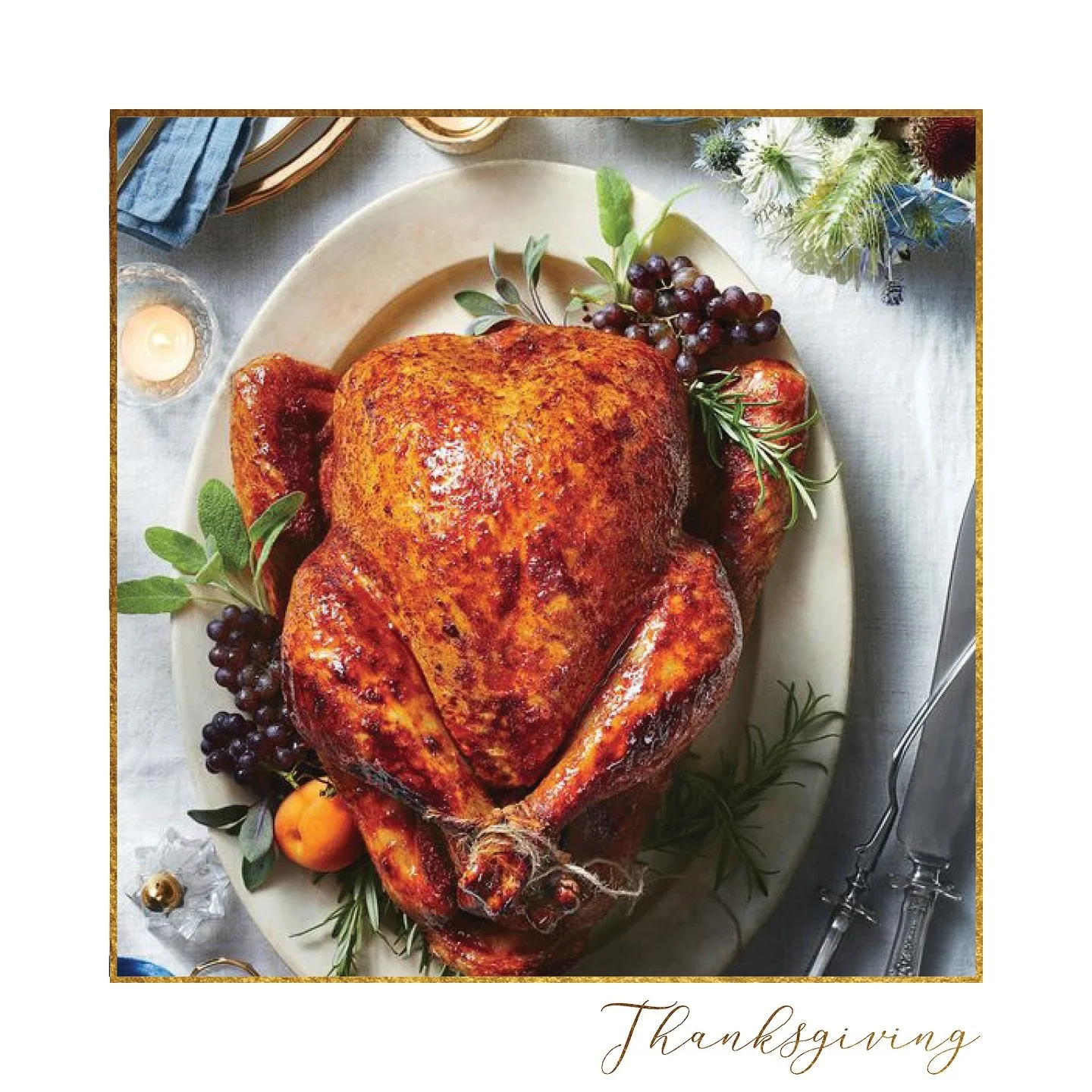 Last call to make your holiday celebration special and effortless with our #Thanksgiving Delivered!  Our menu includes all the classics you love; mushroom &amp; cornbread stuffing, seared Brussel sprouts with pancetta and more.  Plus an add on menu f