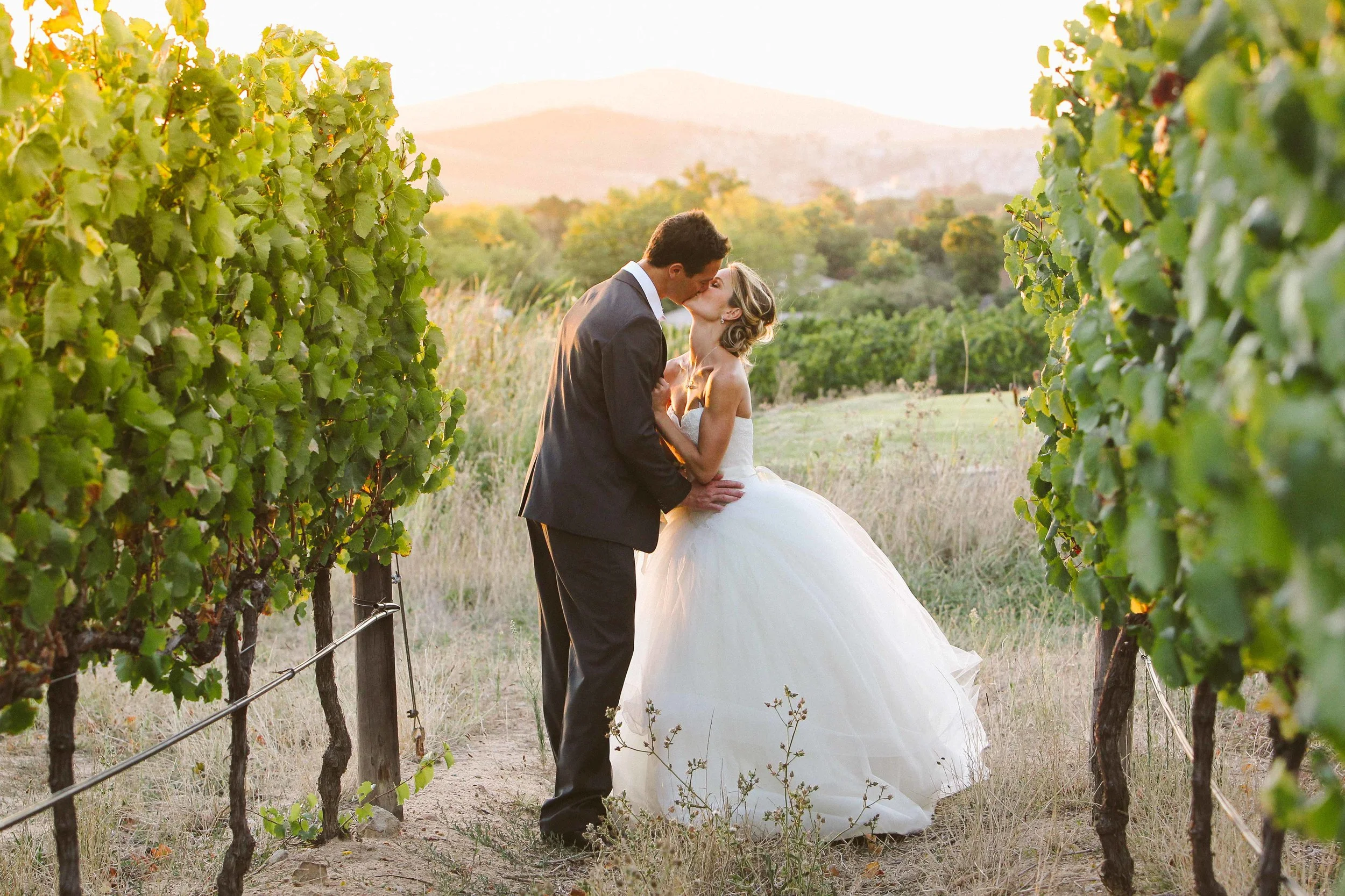 Romantic Bride and Groom