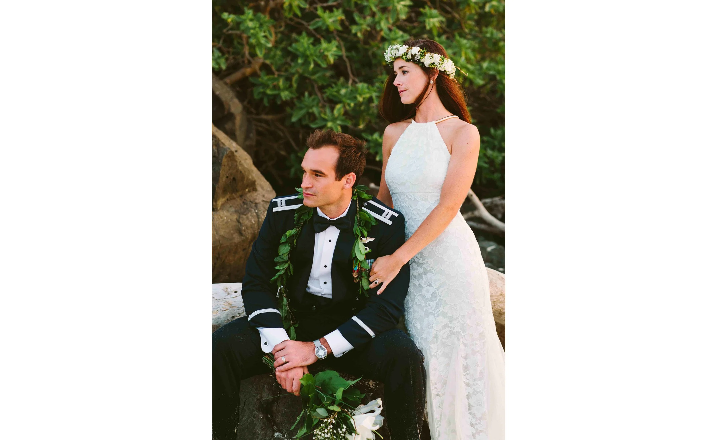 Bride and Groom Posing