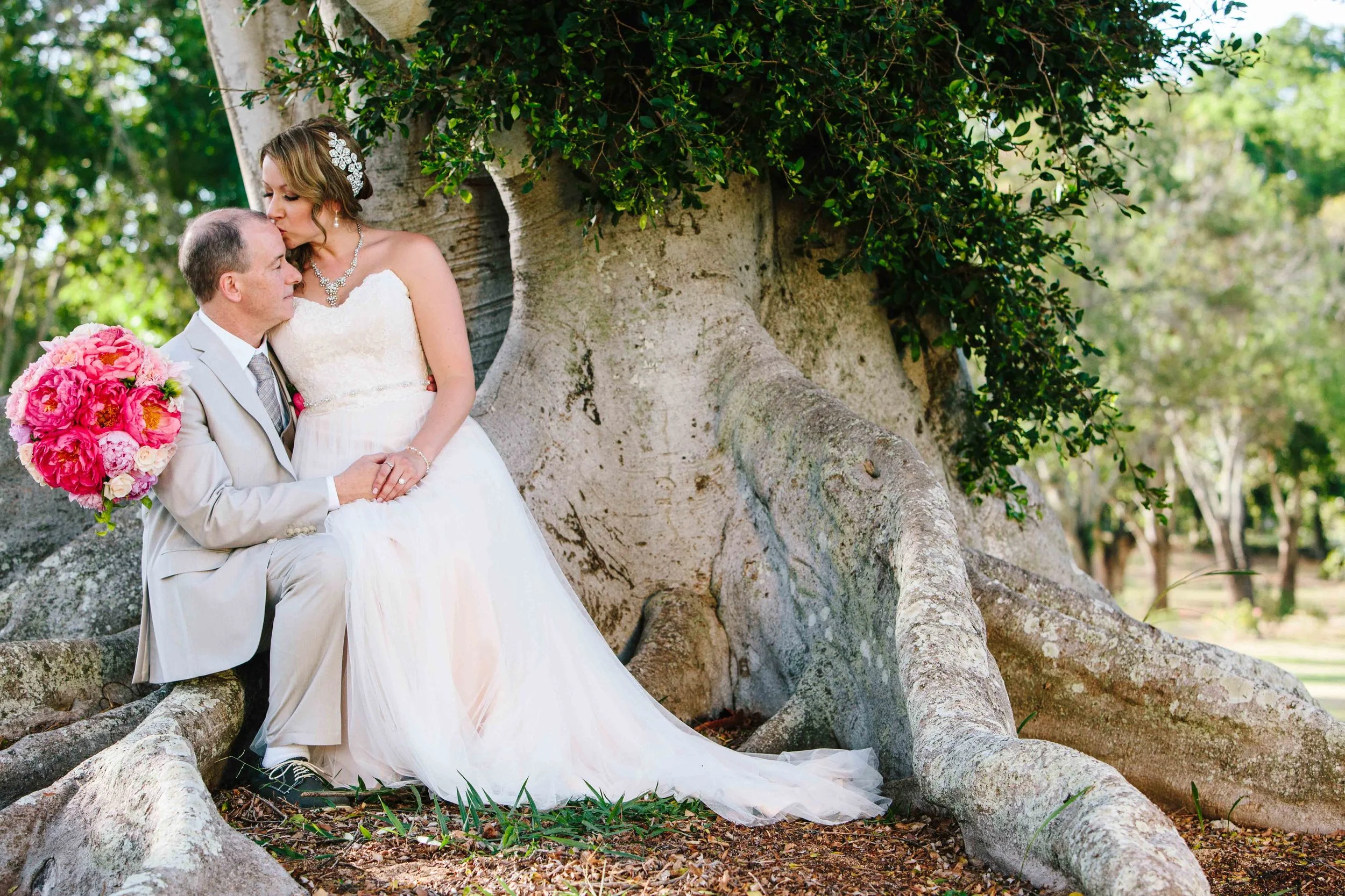 Romantic Photograph of the Bride and Groom