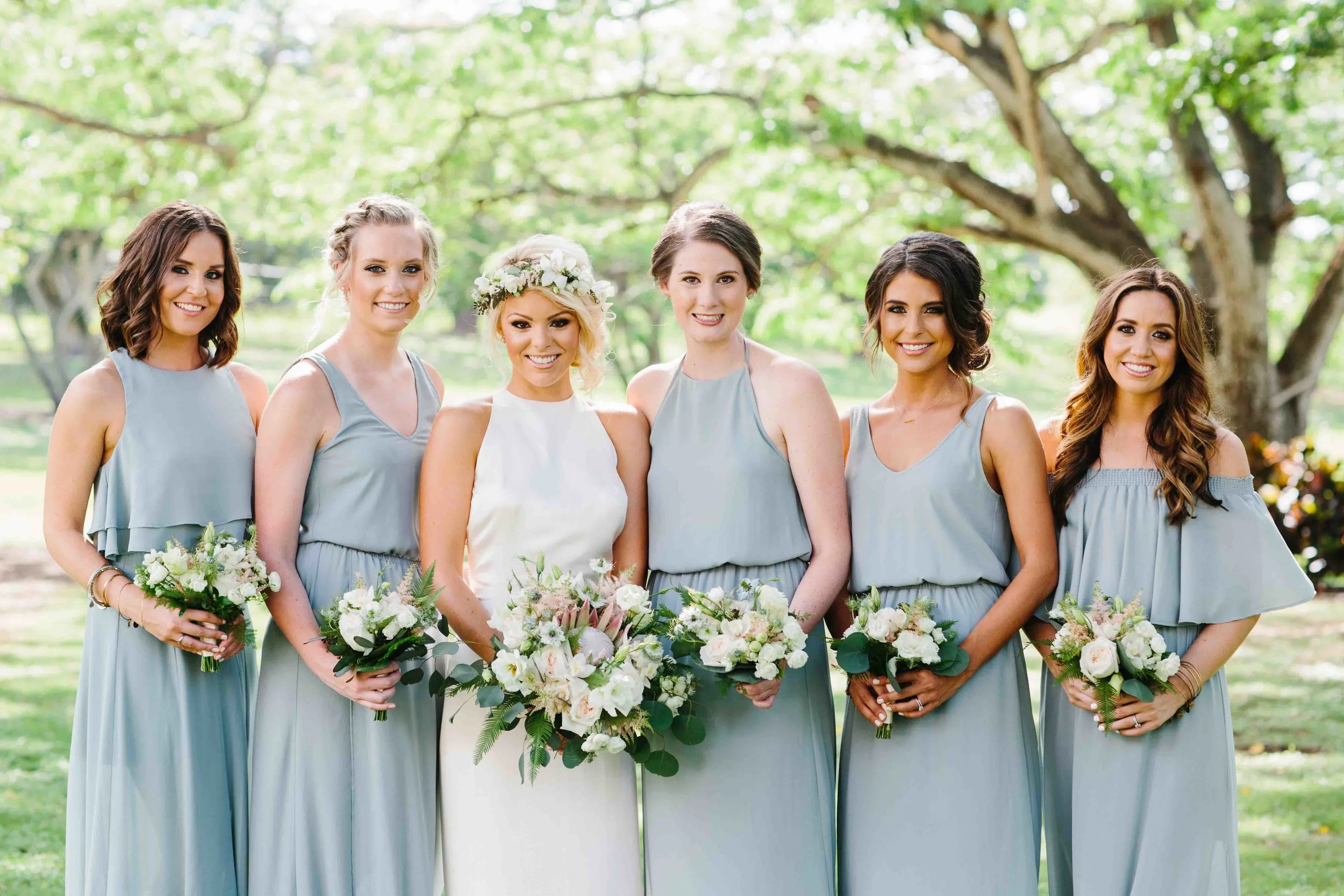 Bride & Bridesmaids at Dillingham Ranch