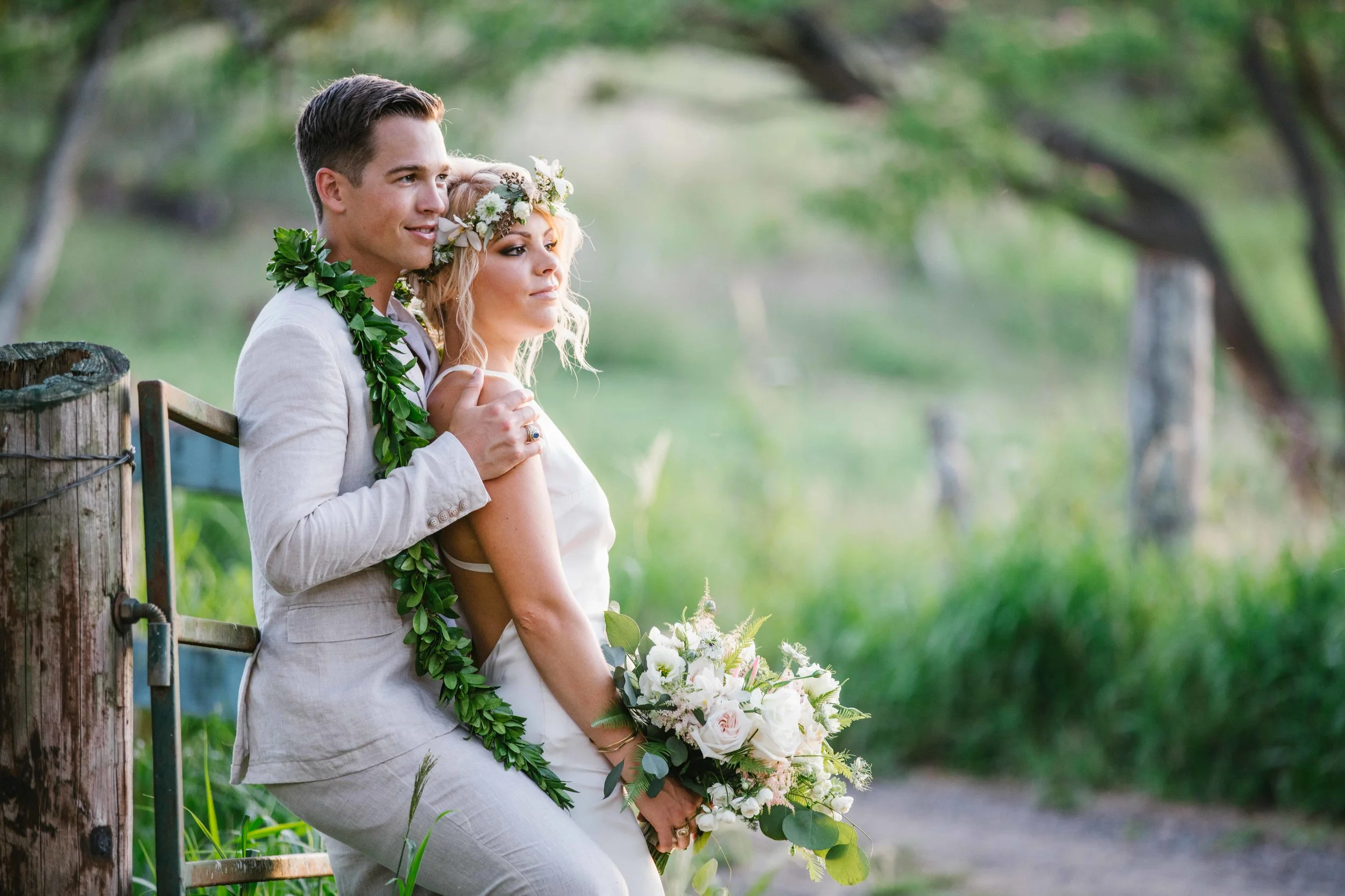 Lovely Wedding Couple At Dillingham ranch