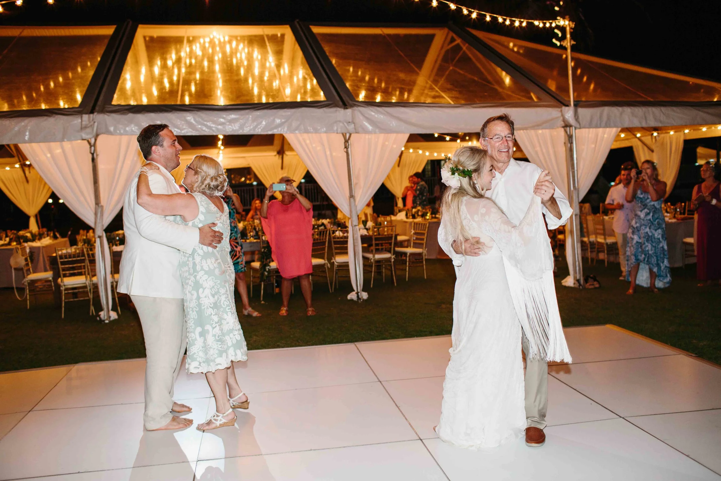 Bride and Groom Dancing With Parents