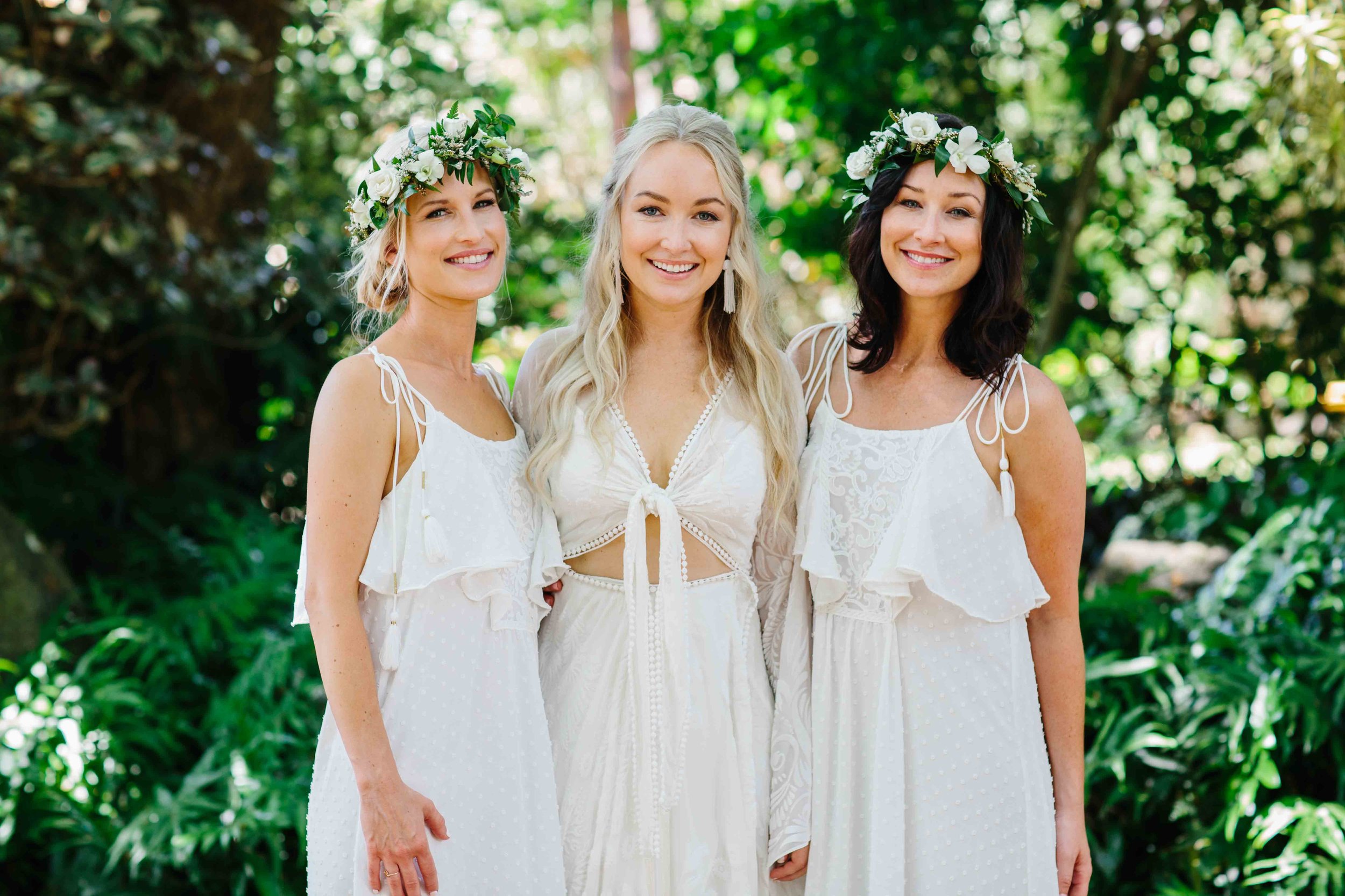 Boho Bride with her Maids of Honor