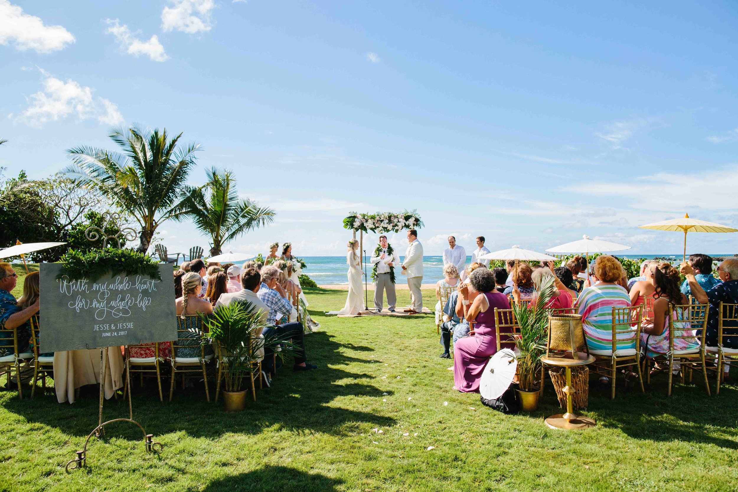 Hawaii Wedding Photography at Loulu Palm Farm Estate