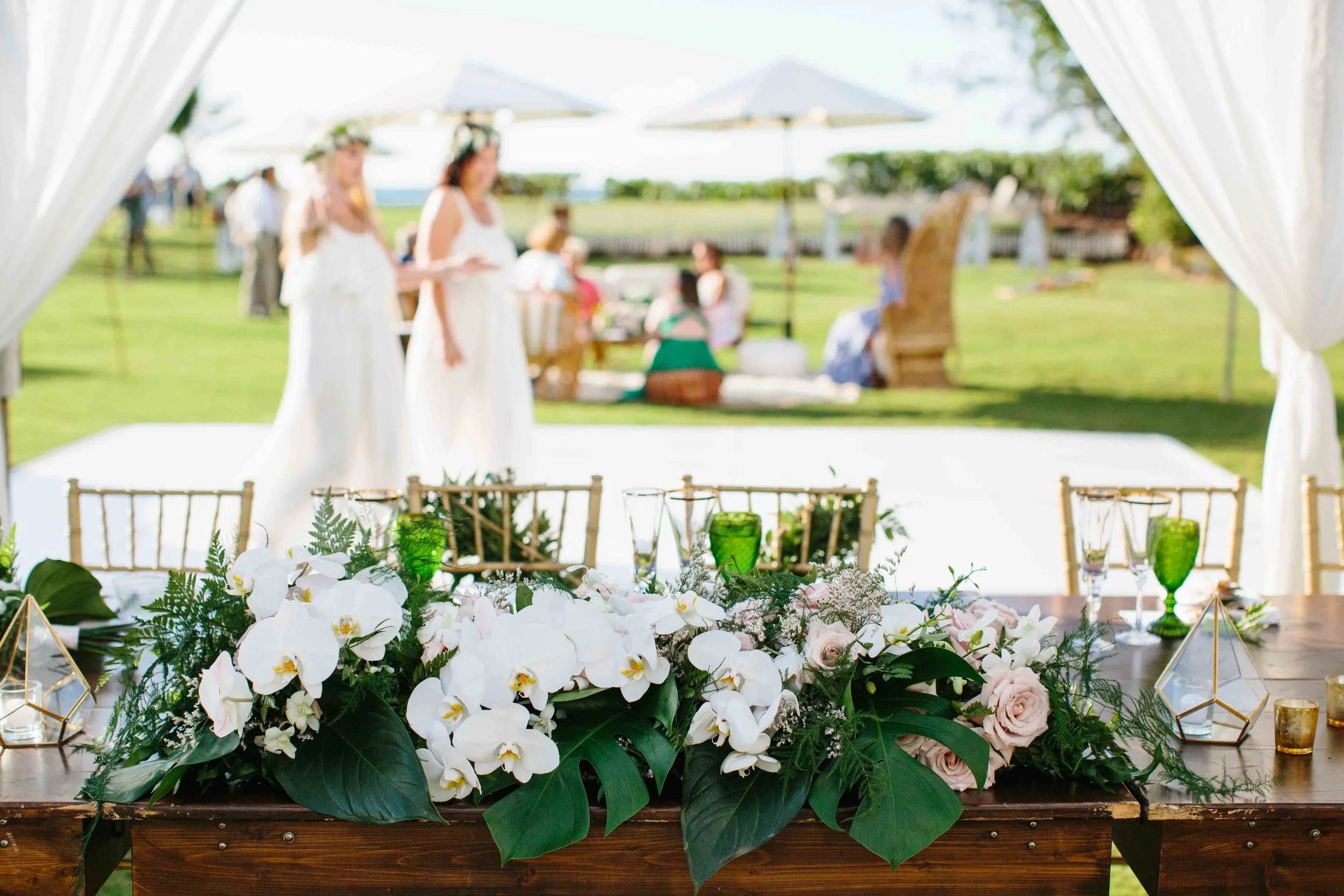 Tropical Boho Wedding Reception