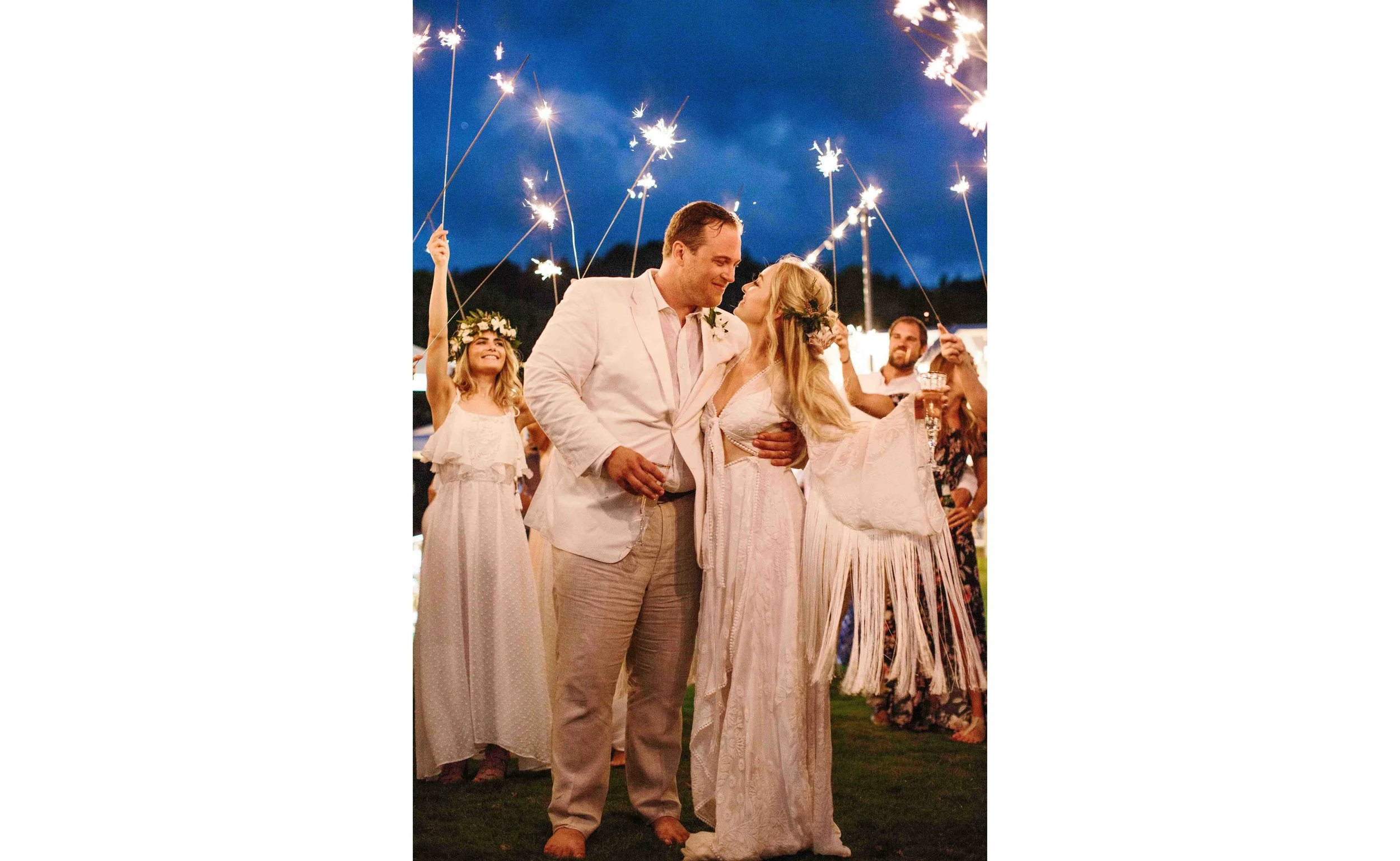 Wedding Sparkler Photography