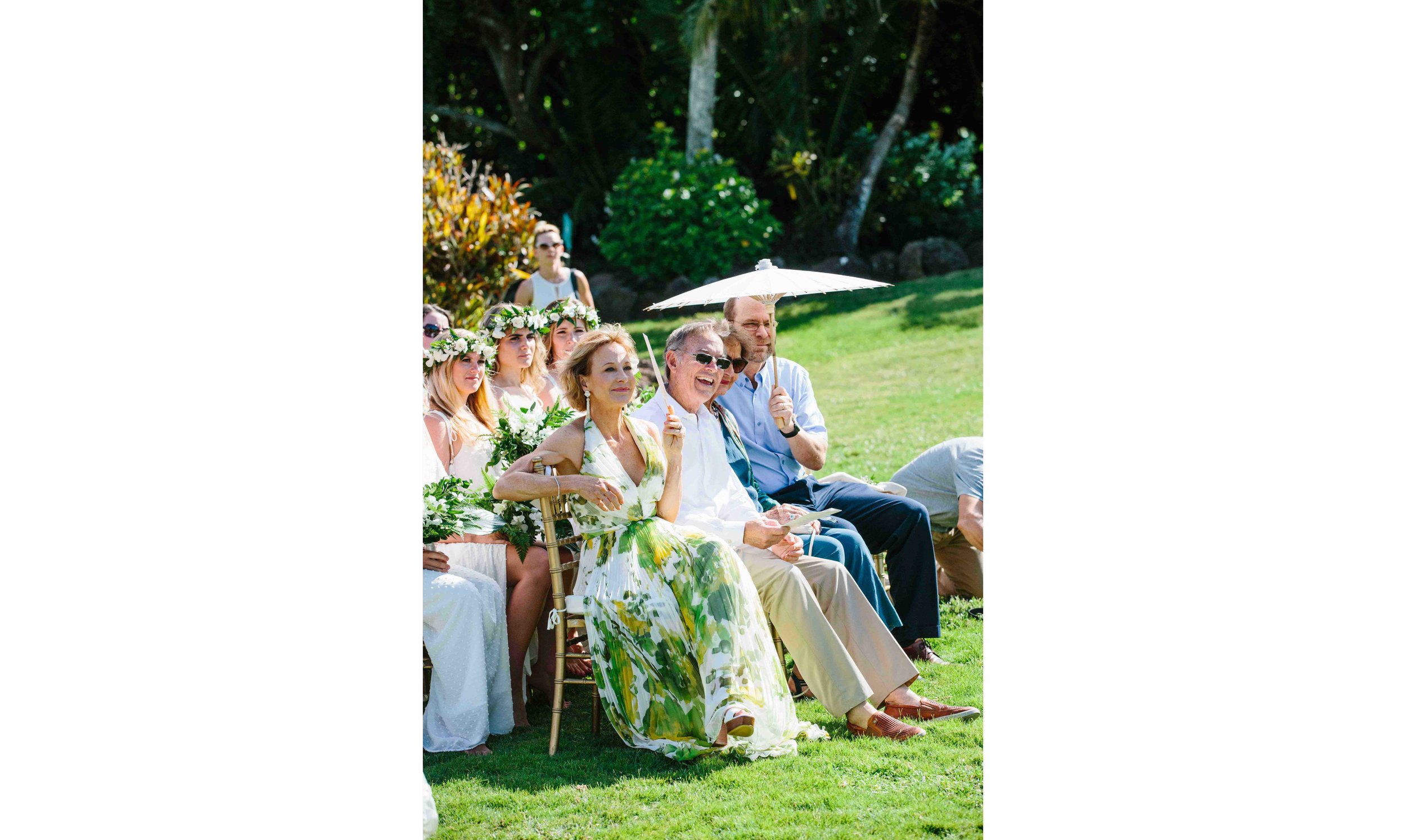 Photograph of Bride's Parent at the Wedding Ceremony