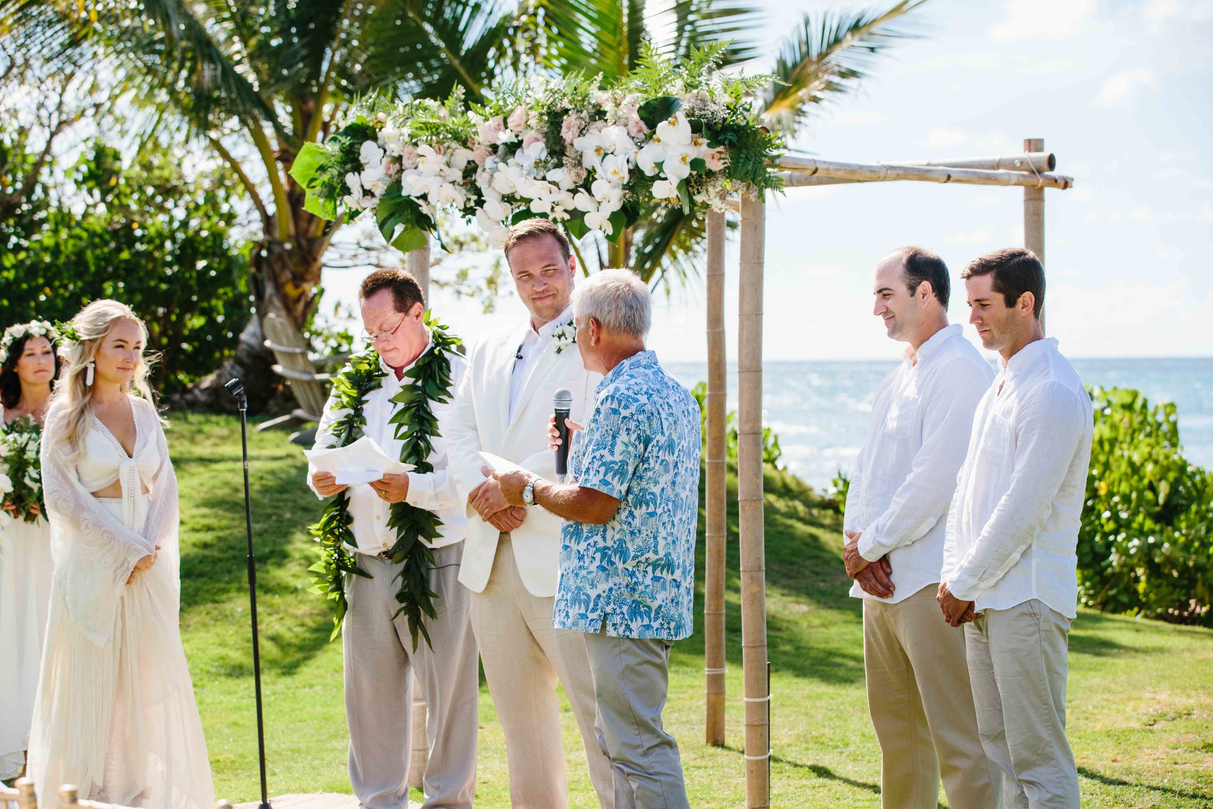 Oahu Wedding Ceremony in Haleiwa, Hawaii