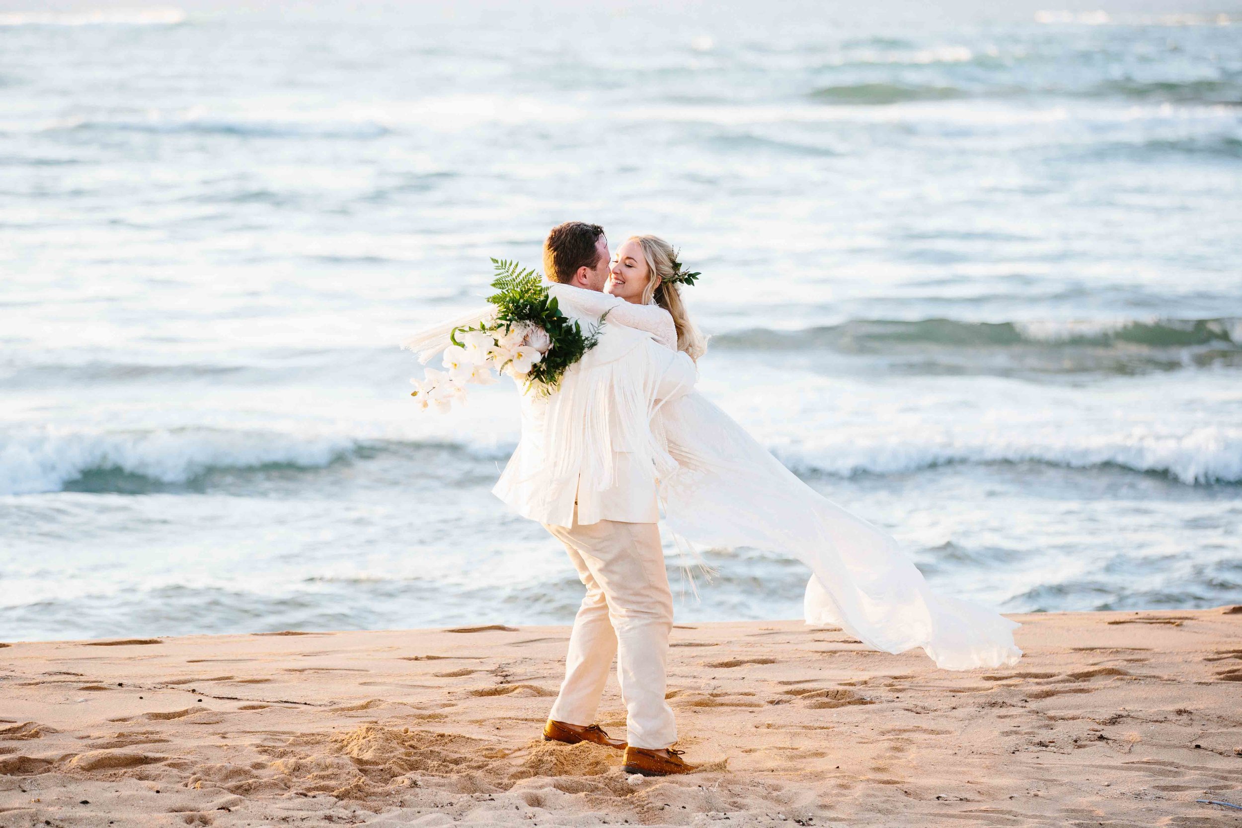 Romantic and Fun Wedding Photography at the Beach