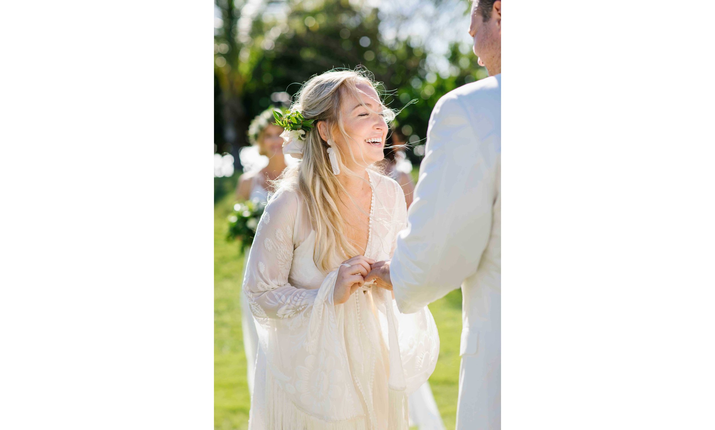 Candid Wedding Photography of a Bride Laughing