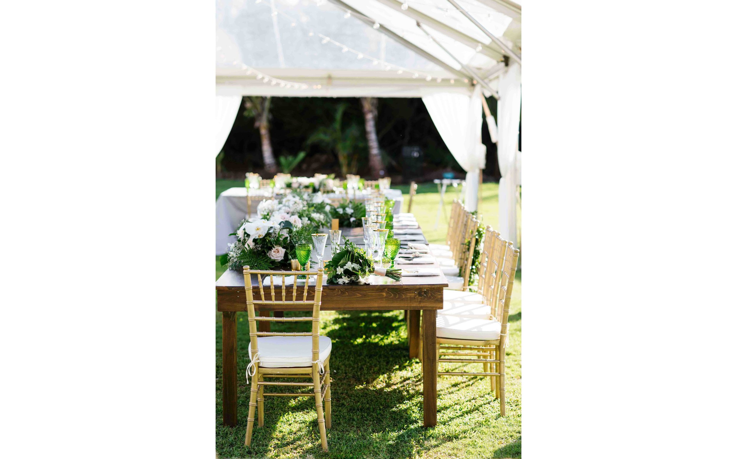 Tropical Bohemian Wedding Reception