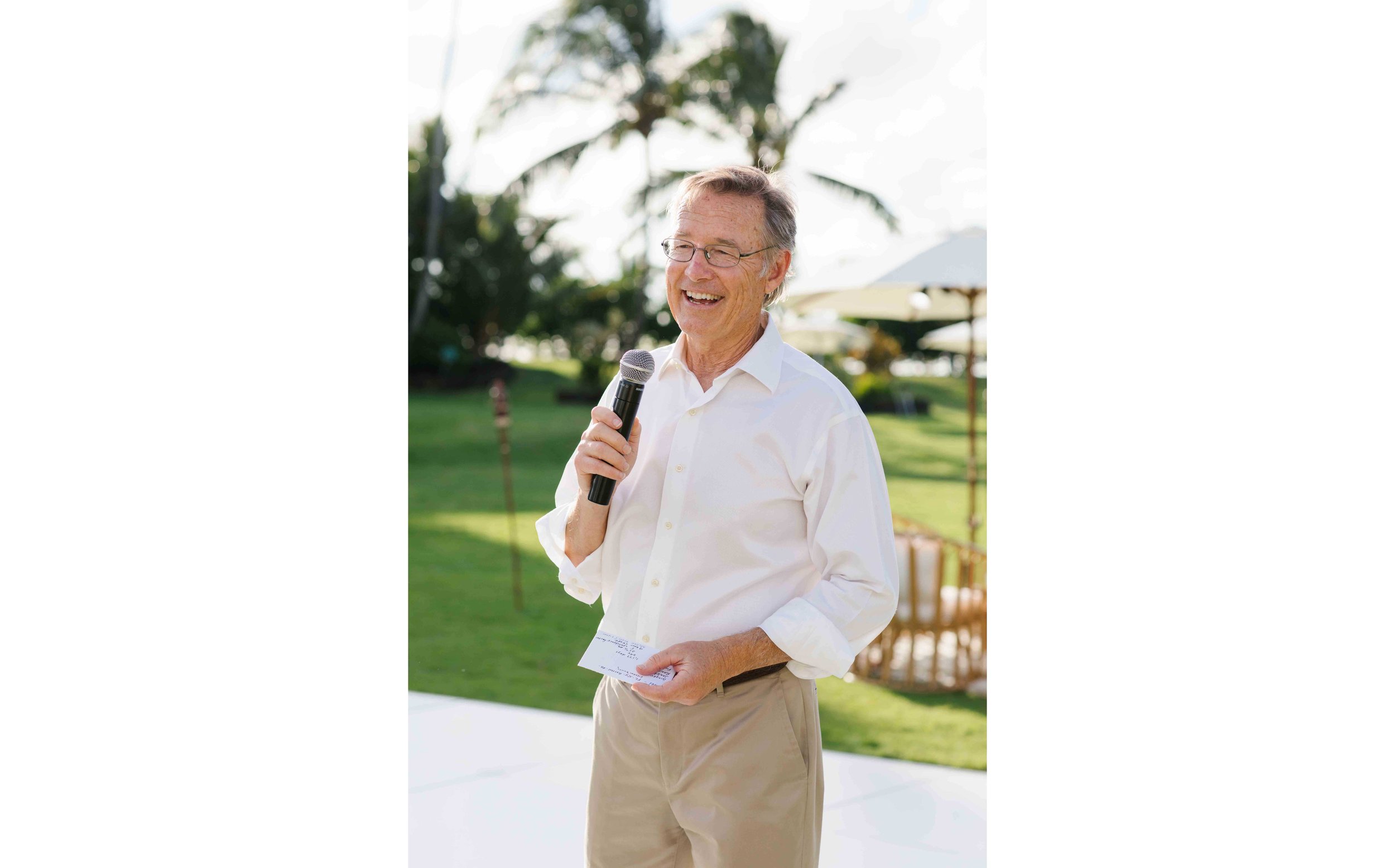 Father of the Bride Speech at Hawaii Wedding