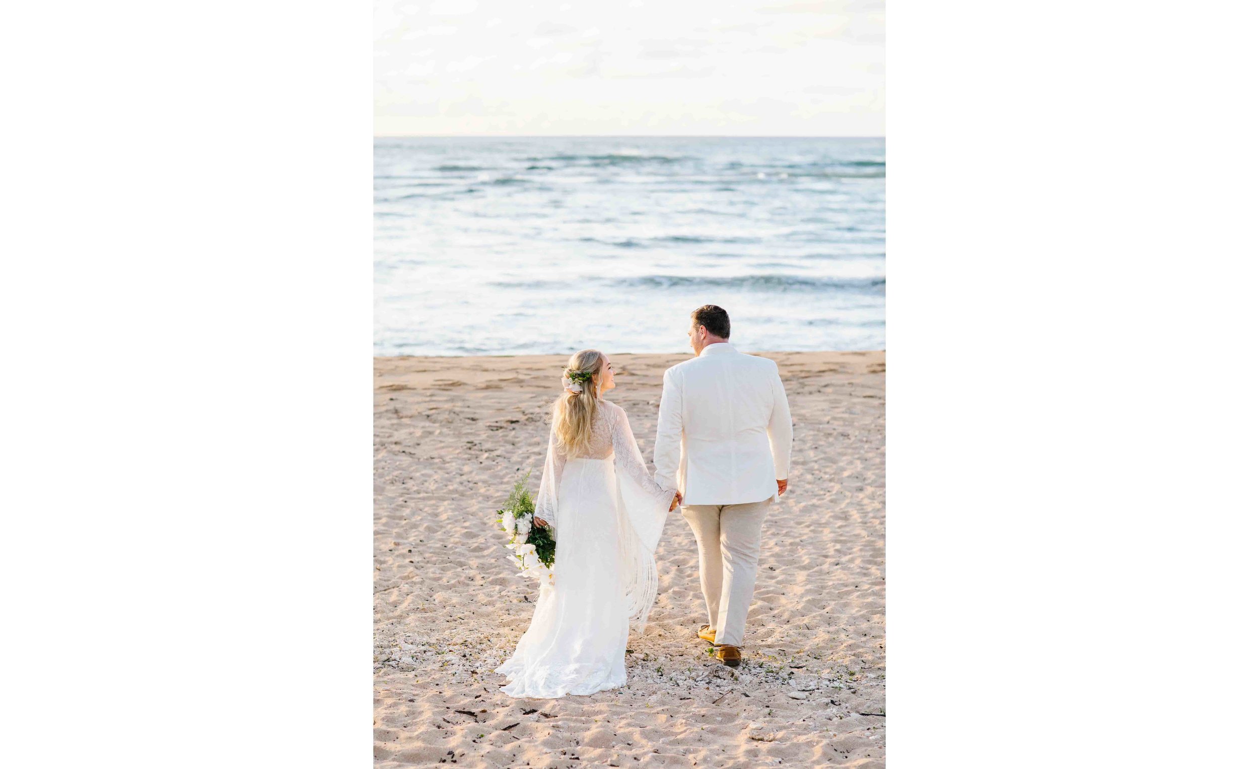 Hawaii Beach Wedding Photography at Loulu Palm
