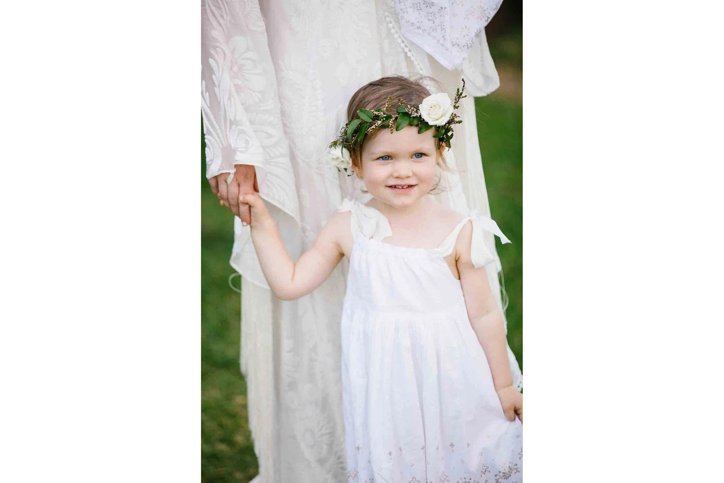 Photograph of a Flower Girl