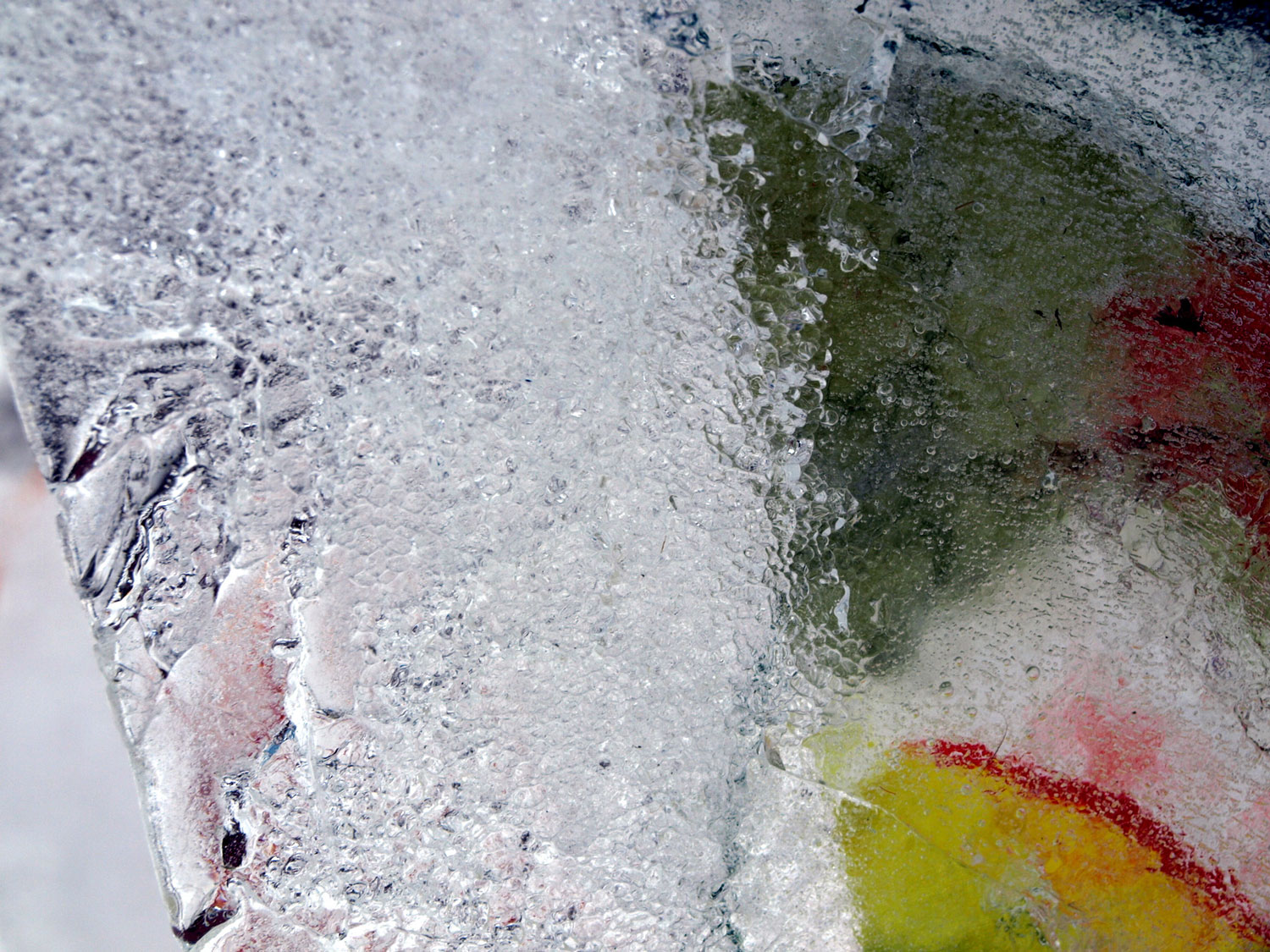 Cords, fabric, and ice sculptures 4