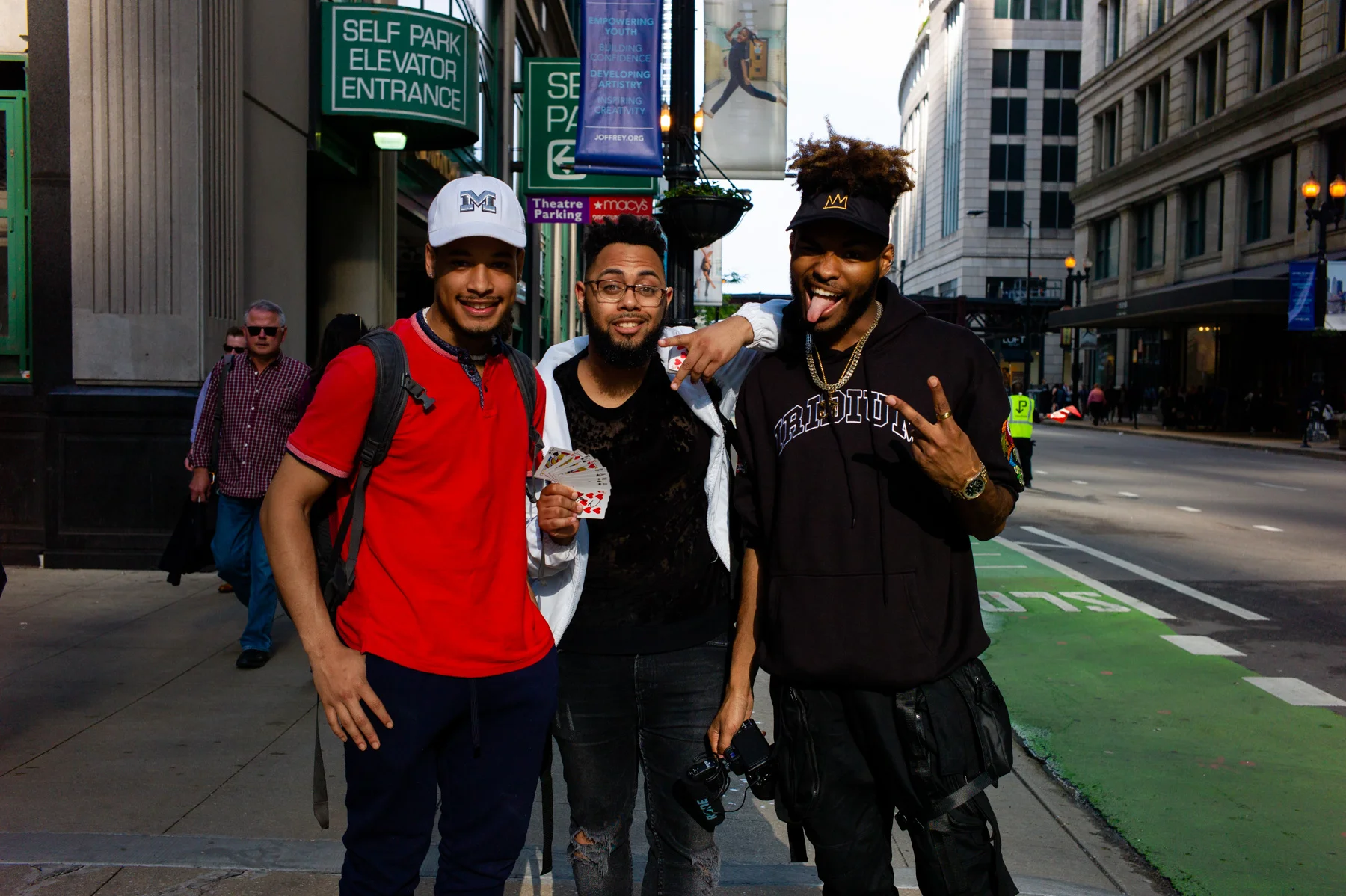 Ran into the famous magician Jibrizy! (far right)