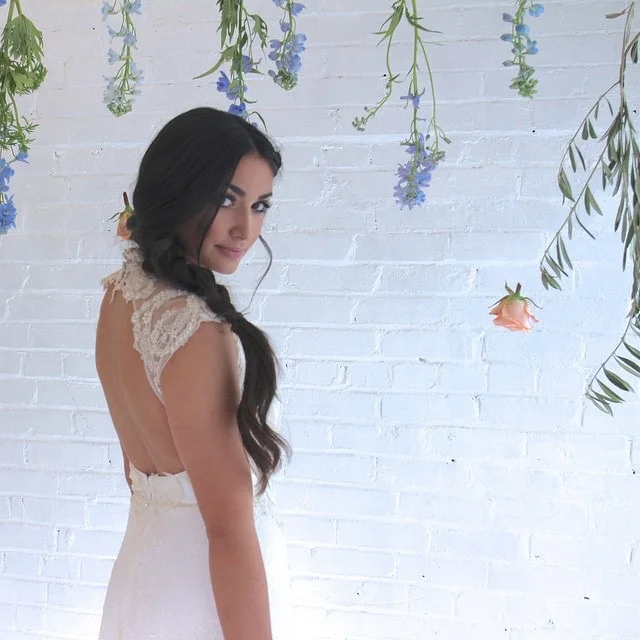  MODEL: MICHELLE WHITE  MUA: JILL MARIE PETERSON  HAIR: SUNNIE RUSHTON  FLORALS: RACHEL OSGUTHORP  EMMY LOWE WORKSHOP 