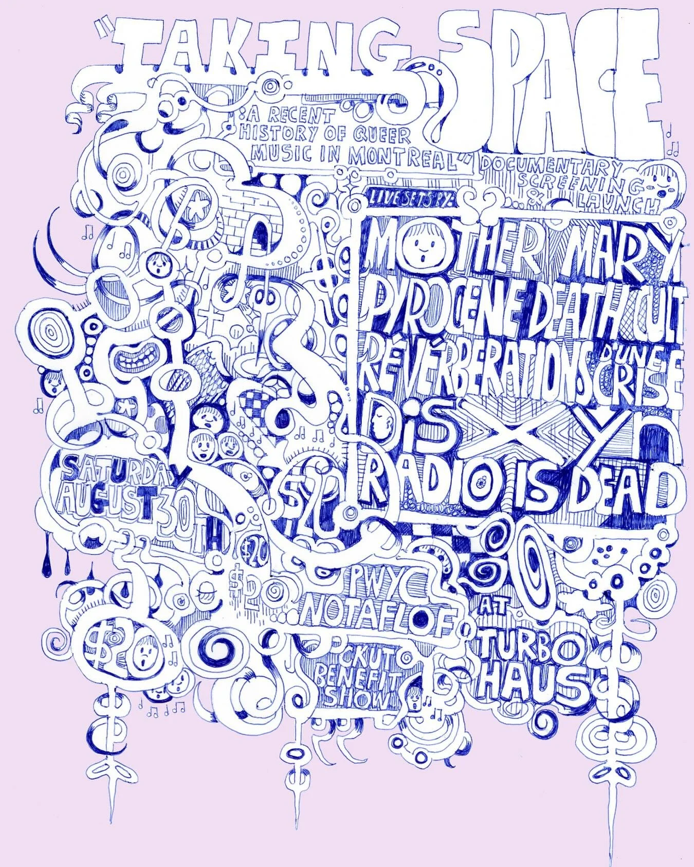 TAKING SPACE : Mother Mary + Pyrocene Death Cult + Réverbérations d'une Crise + DisXYn + Radio Is Dead