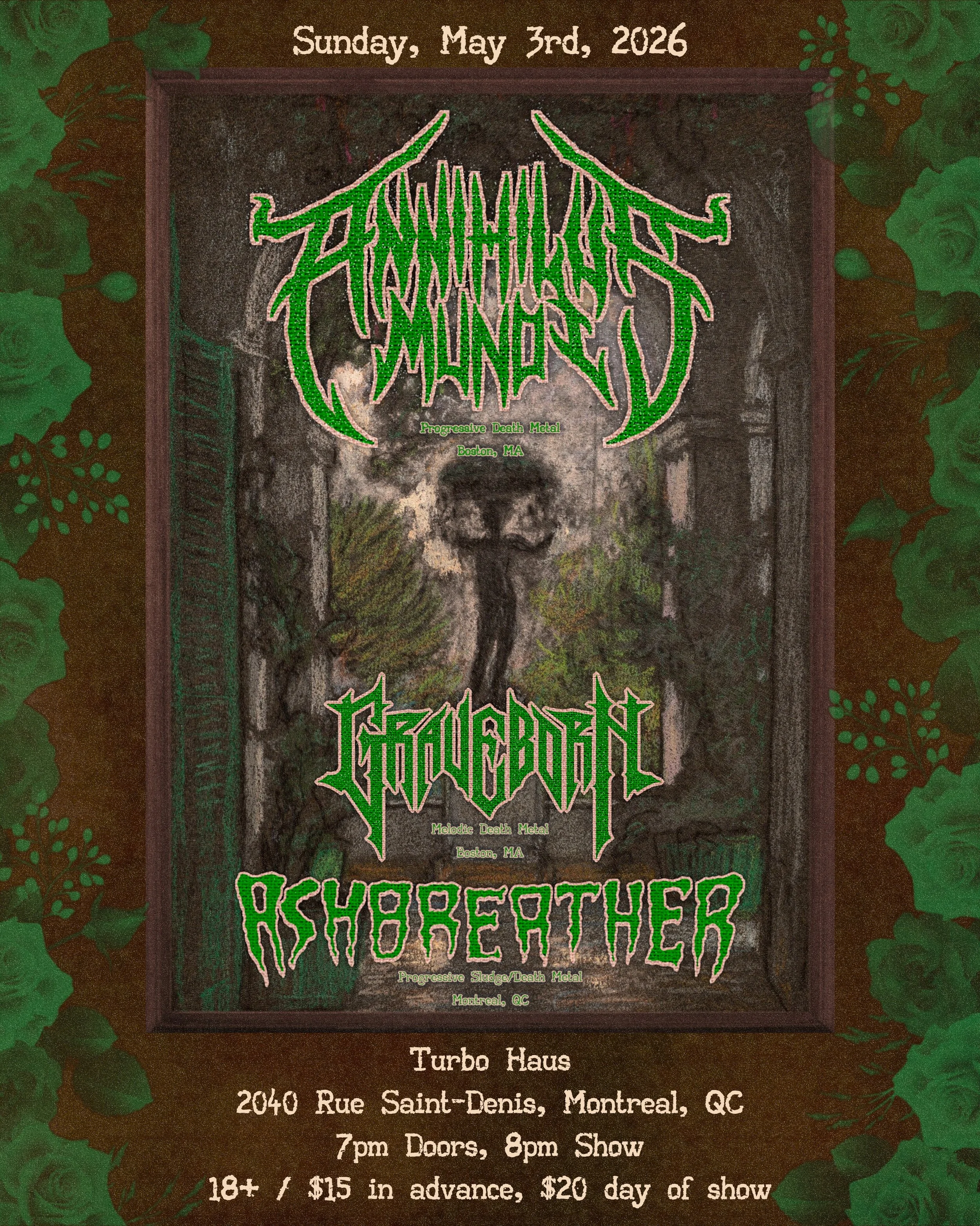 Grave Born + Ashbreather + Annihilus Mundi
