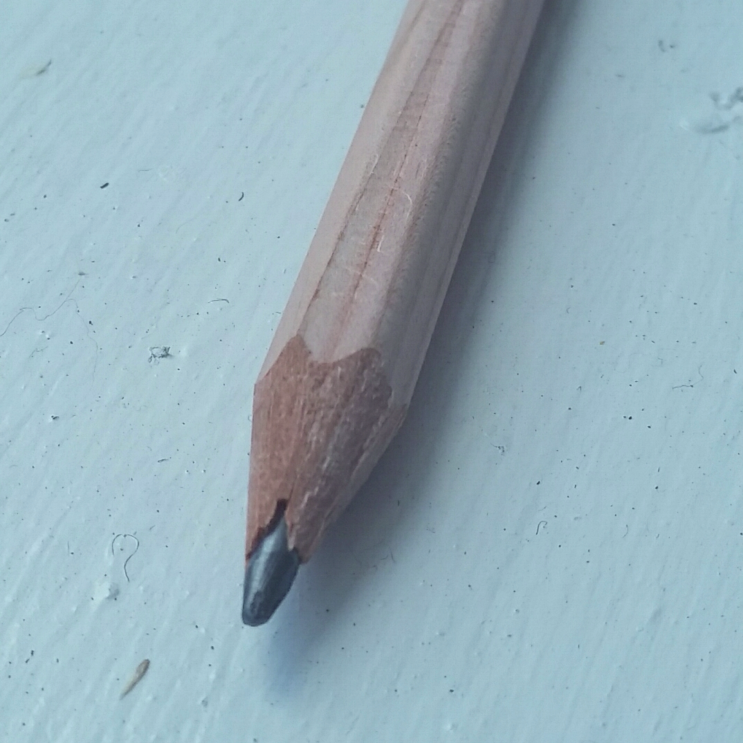 Point using a wedge sharpener.