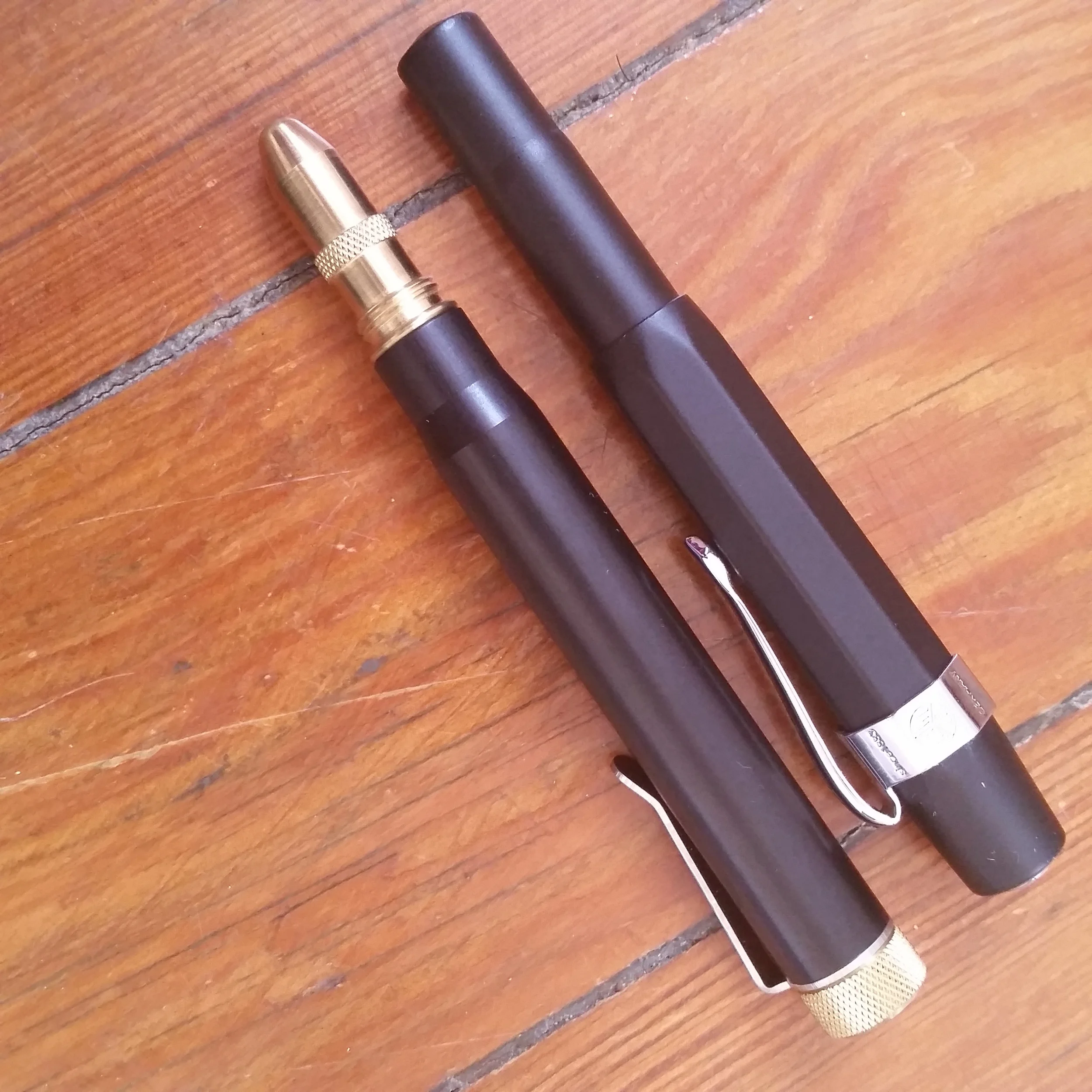 The TBP next to a Kaweco Al-Sport