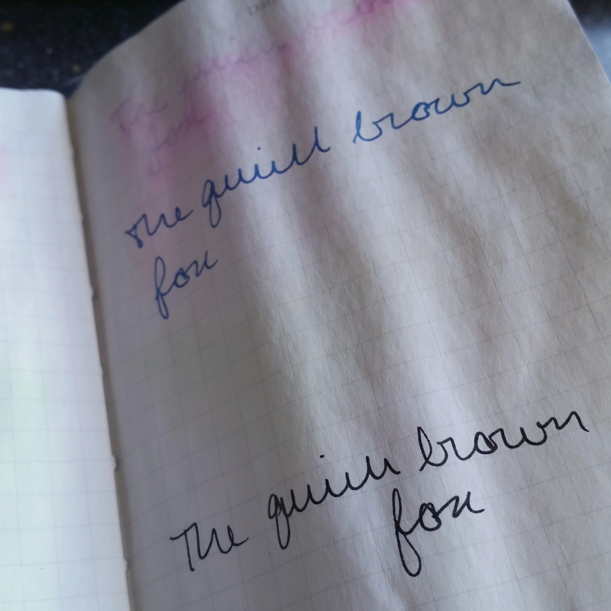 Close-up of writing on a page