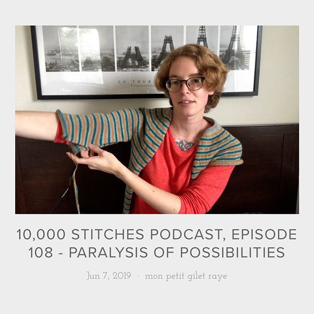 New podcast is up! Wherein I only talk about ~one~ project and why I&rsquo;m going to shift my focus to being a very monogamous knitter for a while. Curious? Links to everywhere you can find it are in my profile. :-)