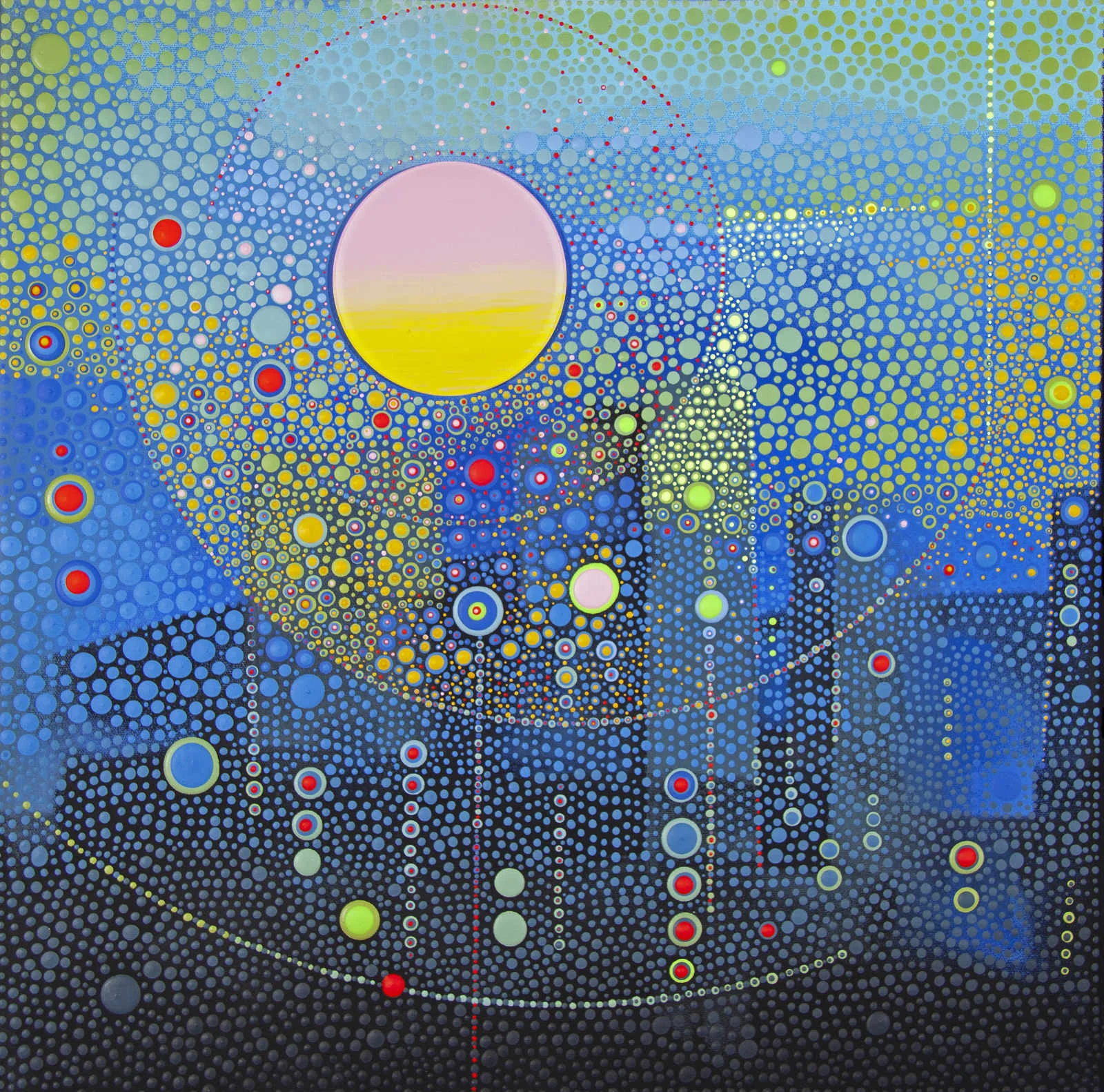 ARboretum for Every City Continues 8 2018 20 x 20 inches polymer media on canvas
