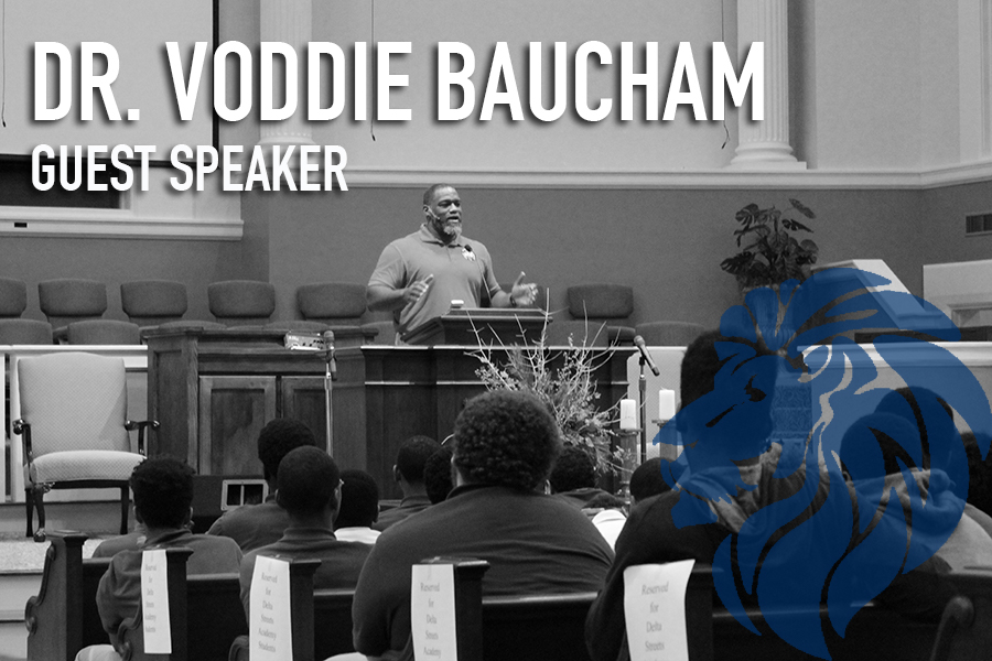 Students and visitors received a great message from guest speaker, Voddie Baucham, on Monday, January 23rd. He encouraged them to be men of integrity, especially later in life when they become husbands and fathers. The students were attentive and had great inquisitive questions for him. A few impactful words from Dr. Baucham: “As men, you are given tremendous privilege and tremendous responsibility to be called as a husband and father. There’s nothing more significant than God that you can give to your wife and children.” To learn more about Dr. Voddie Baucham please visit: http://www.voddiebaucham.org/