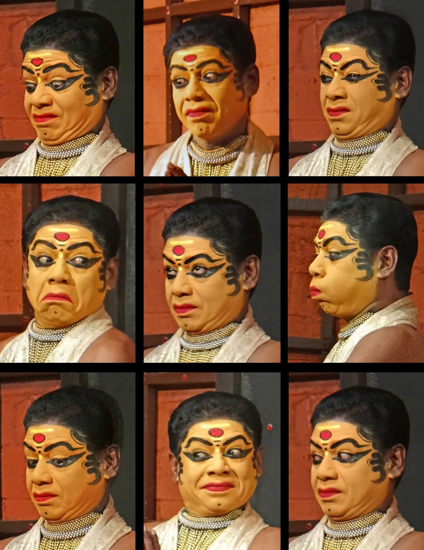 Kathakali facial expressions