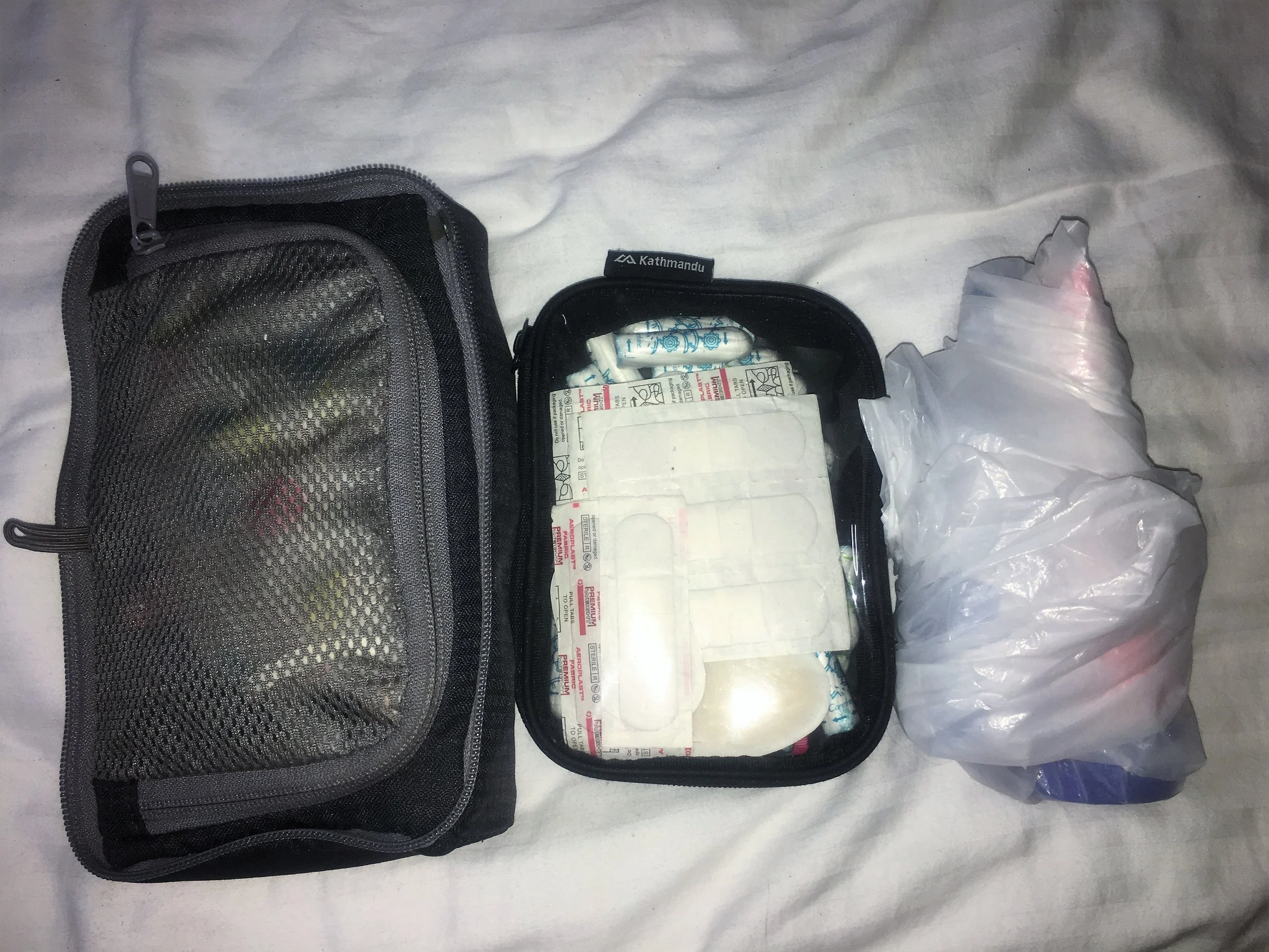 Toiletries all packed