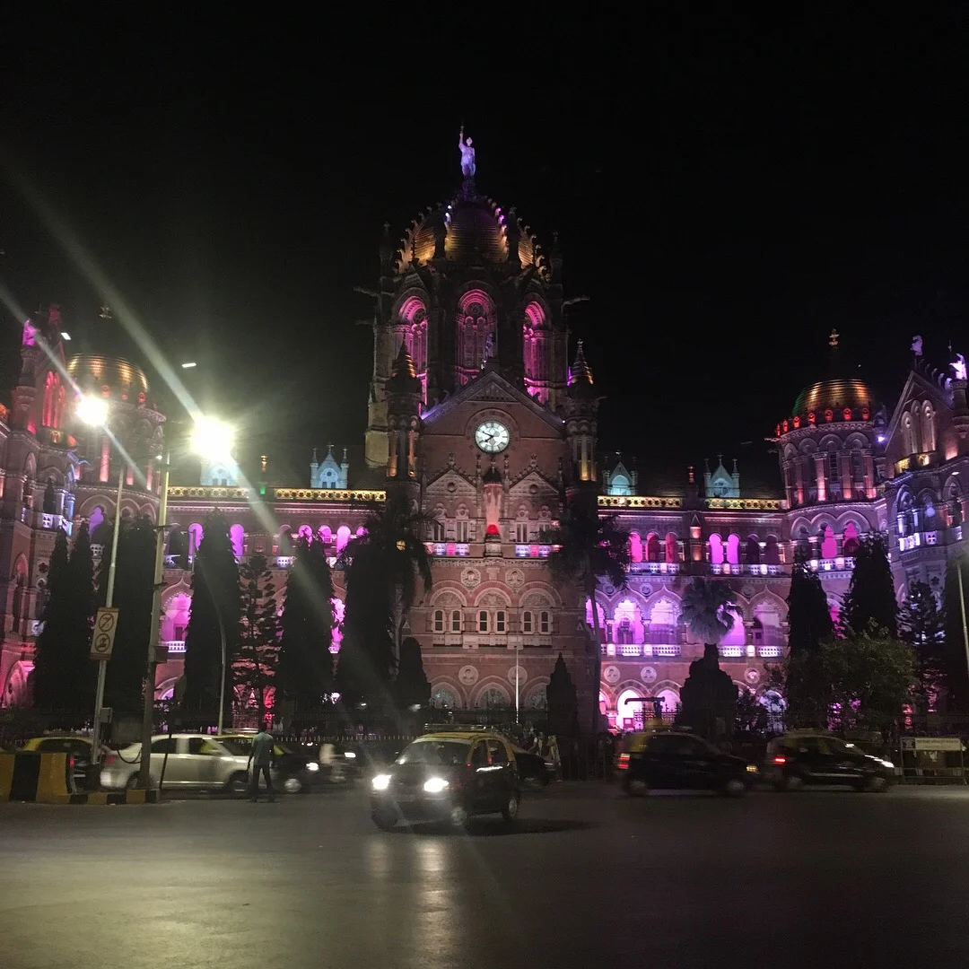 The train station by night