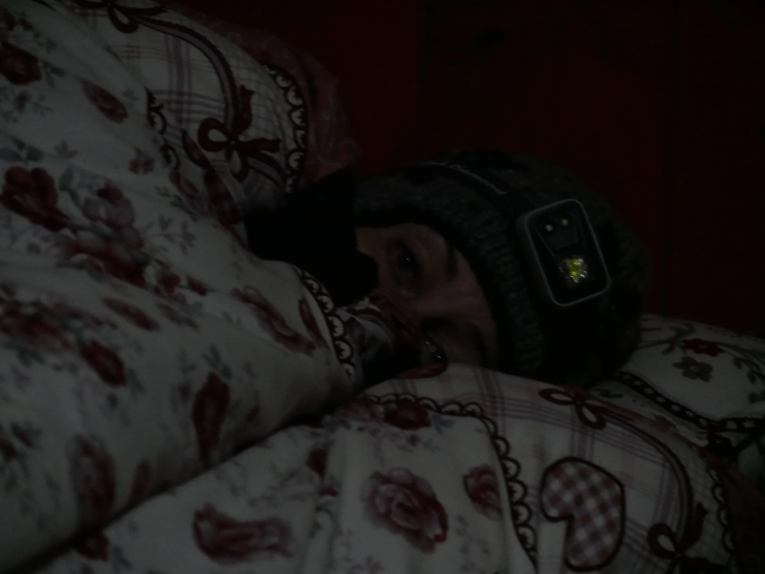 Thanking god for 4 season sleeping bags in our freezing cold room!
