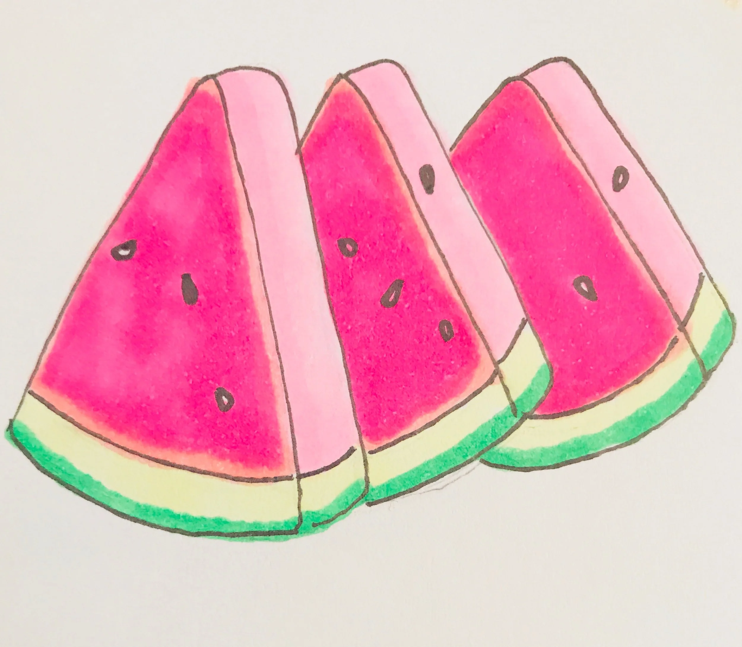 Watermelon, Healthy Food Illustrations for Heidi Zwart