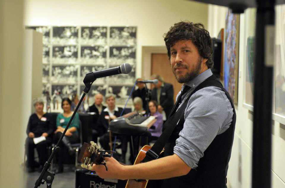  Adam Woodall performs at the "Tribute to the Arts" gala evening. 