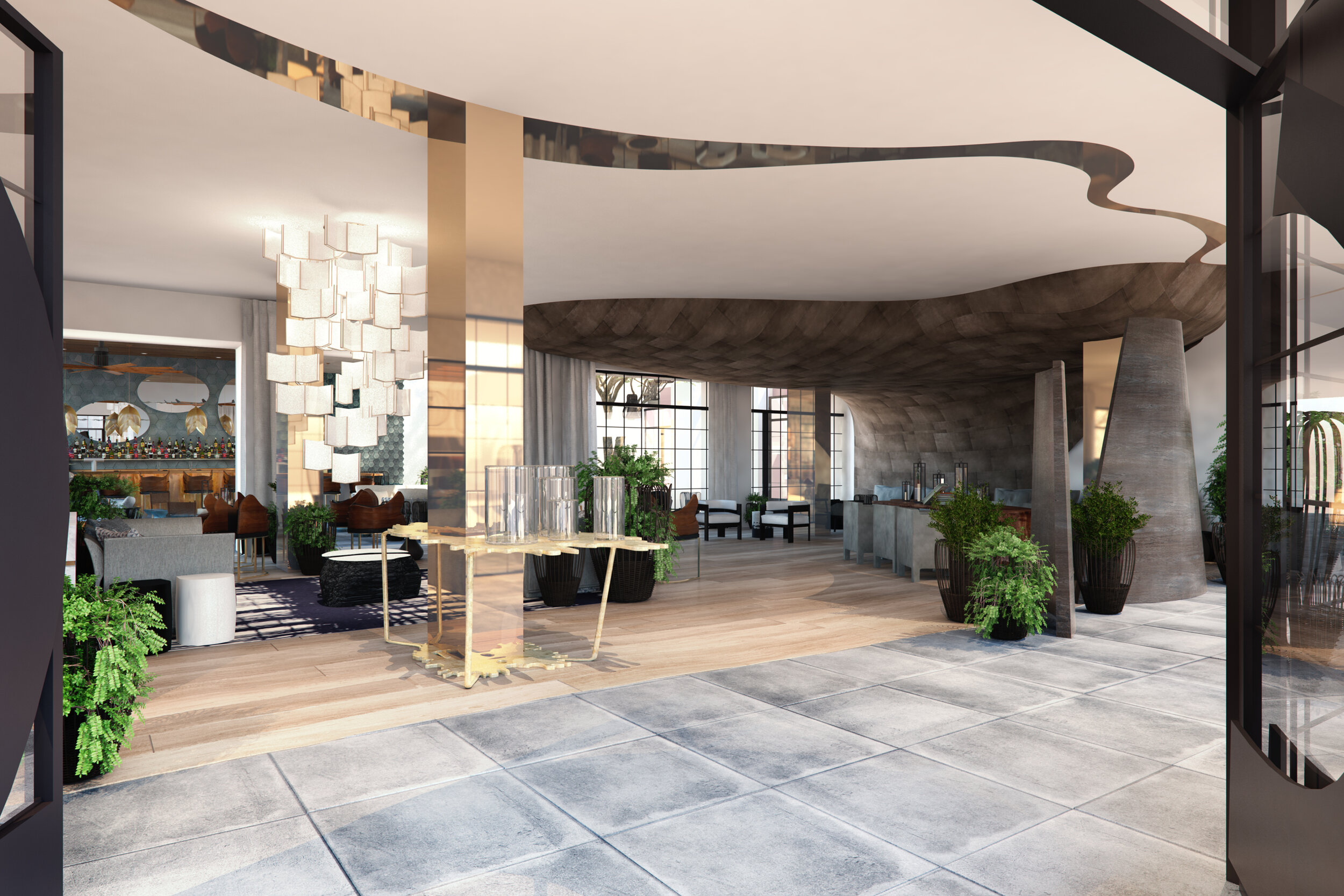 La Peer Hotel Entrance - rendering.jpg