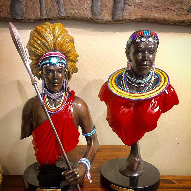 Proud Warrior and Village Beauty
#africanart