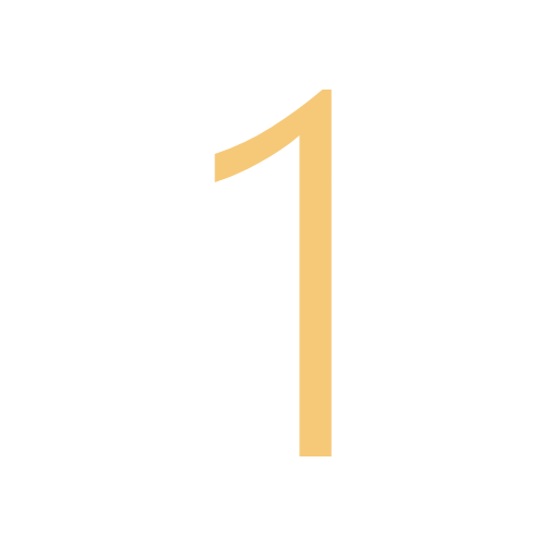 Black background with a gold number one.